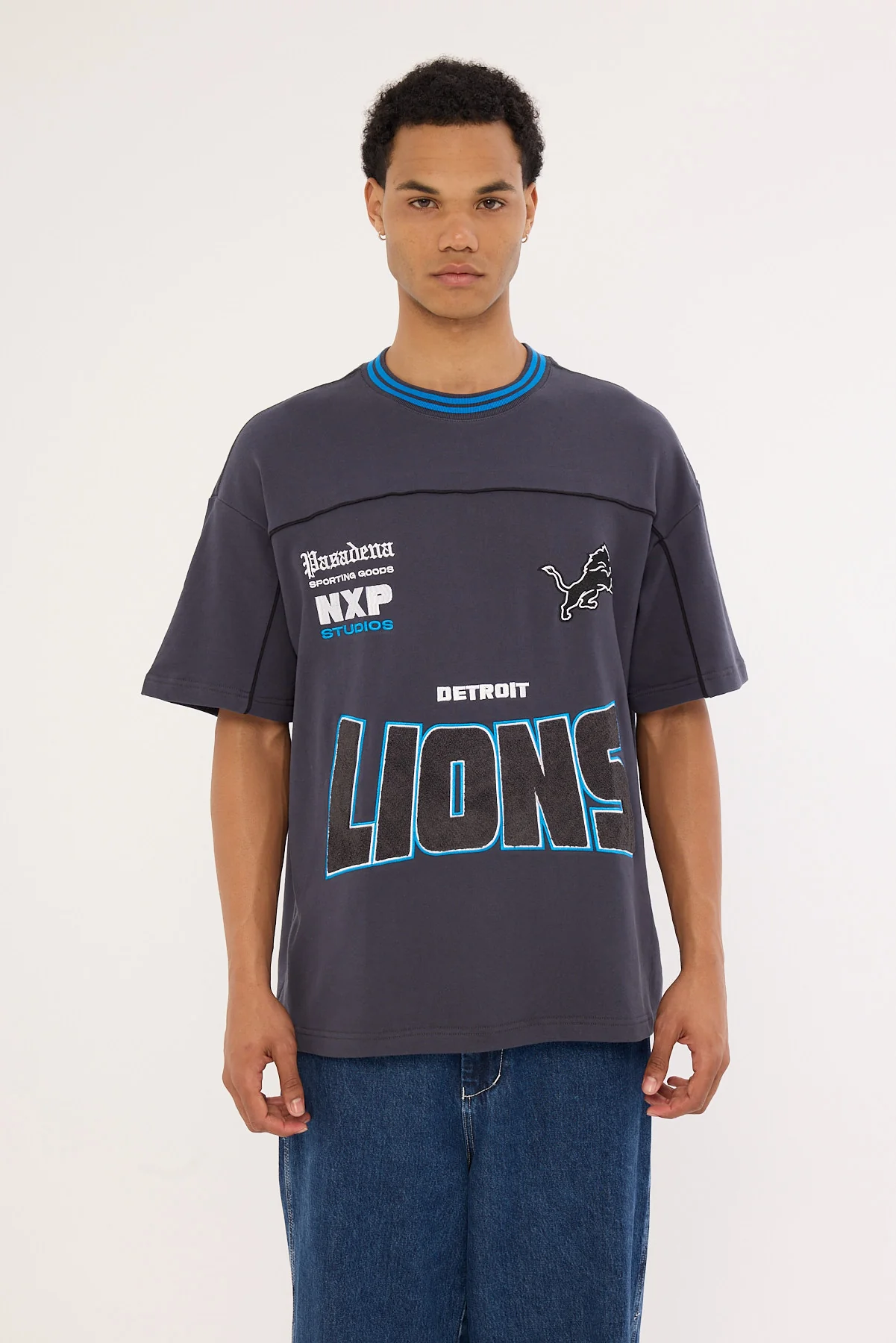 Nena & Pasadena D-Lions Zone Tee Dark Steel Gray - Image 3