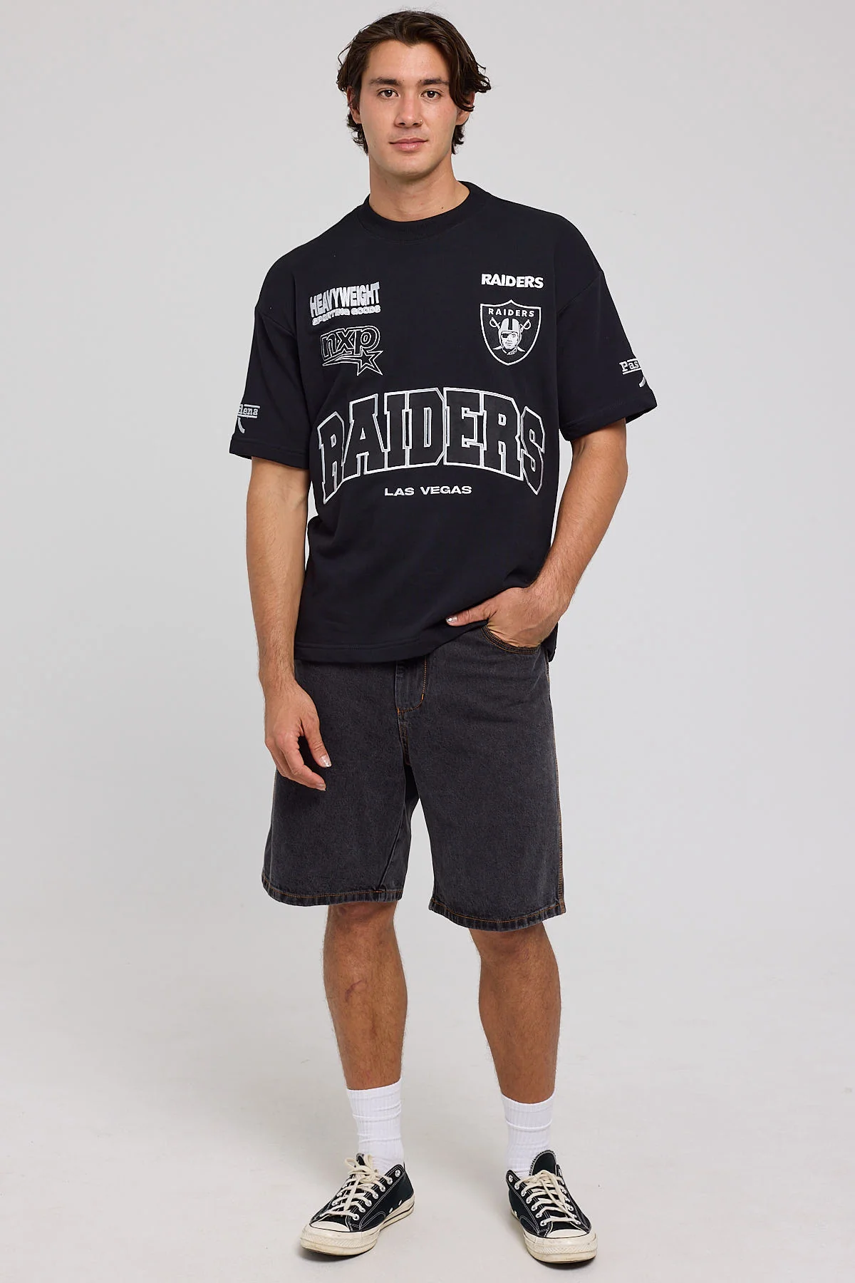 Nena & Pasadena Las Vegas Loopback Raptor Tee Jet Black - Image 2