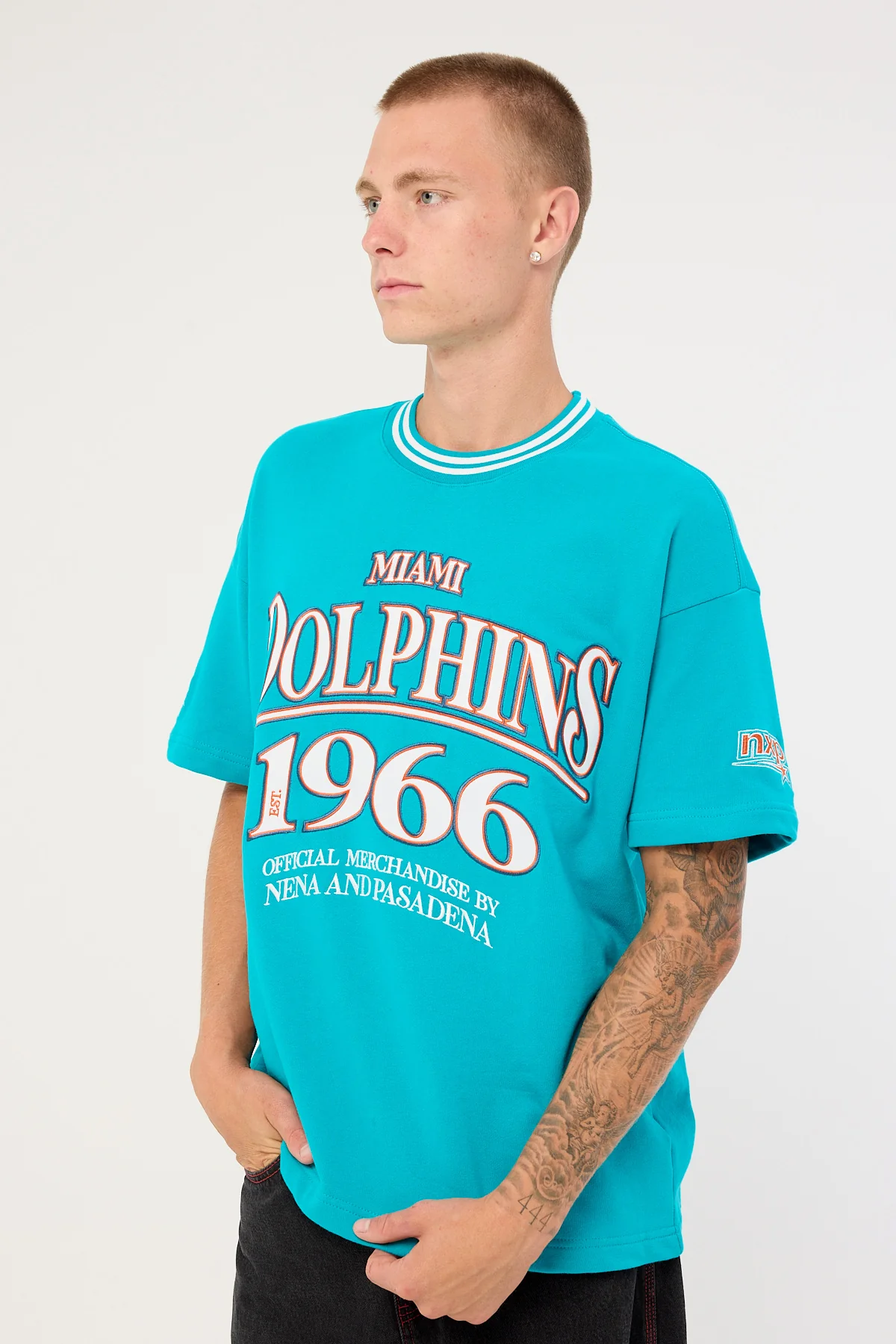 Nena & Pasadena M-Dolphins Game Tee Aqua - Image 4