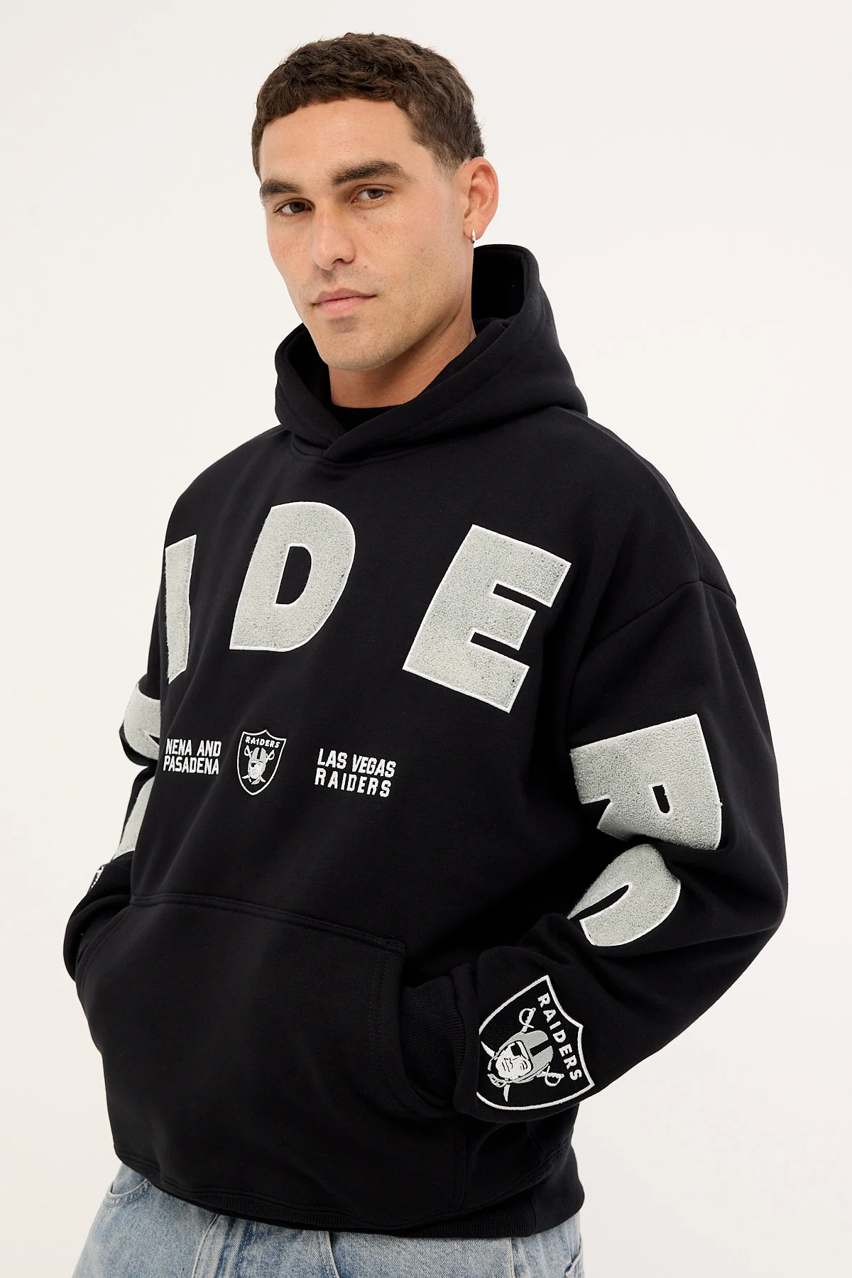 Nena & Pasadena Raiders Arch Hoodie Jet Black - Image 4