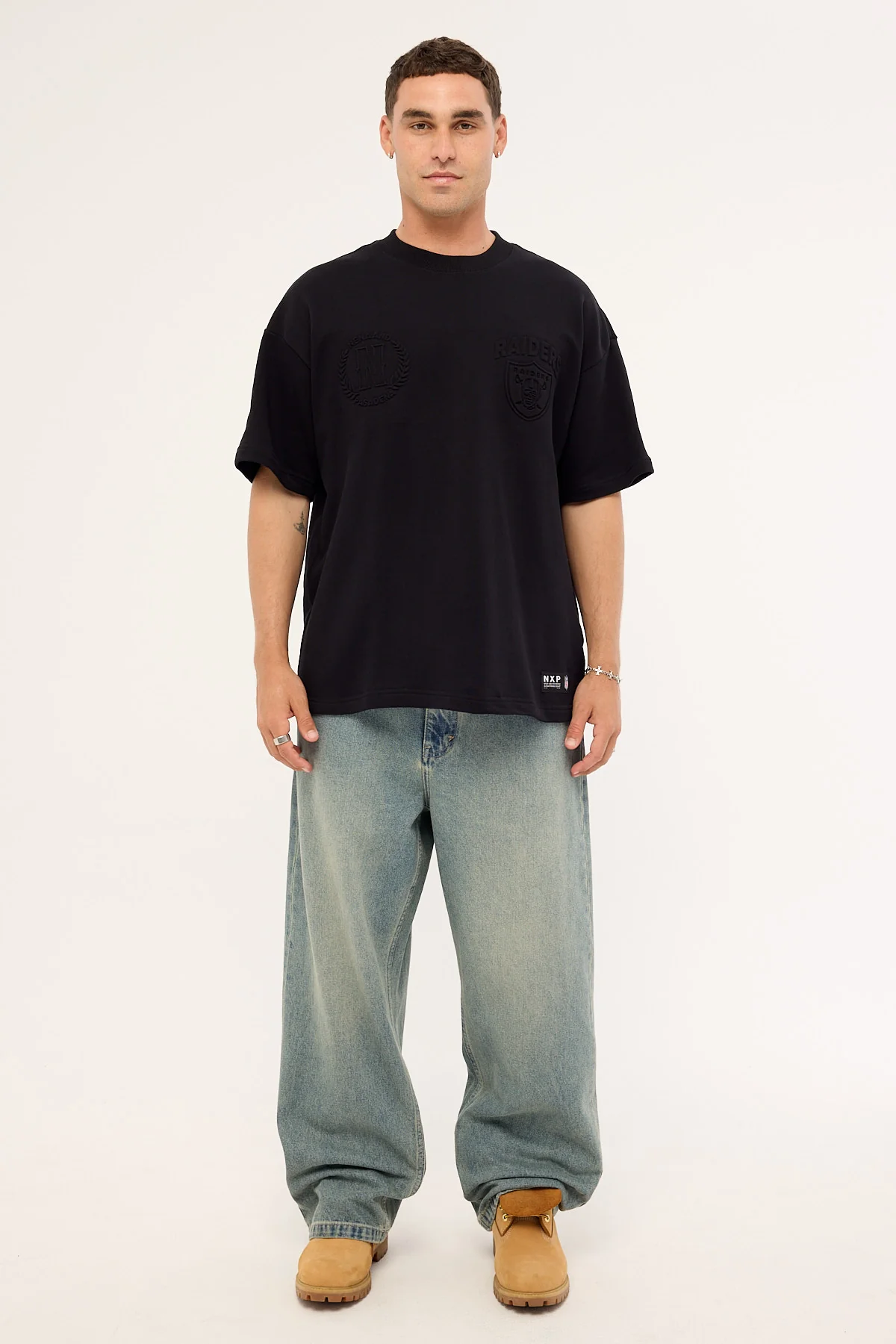 Nena & Pasadena Raiders Crest Tee Jet Black - Image 2