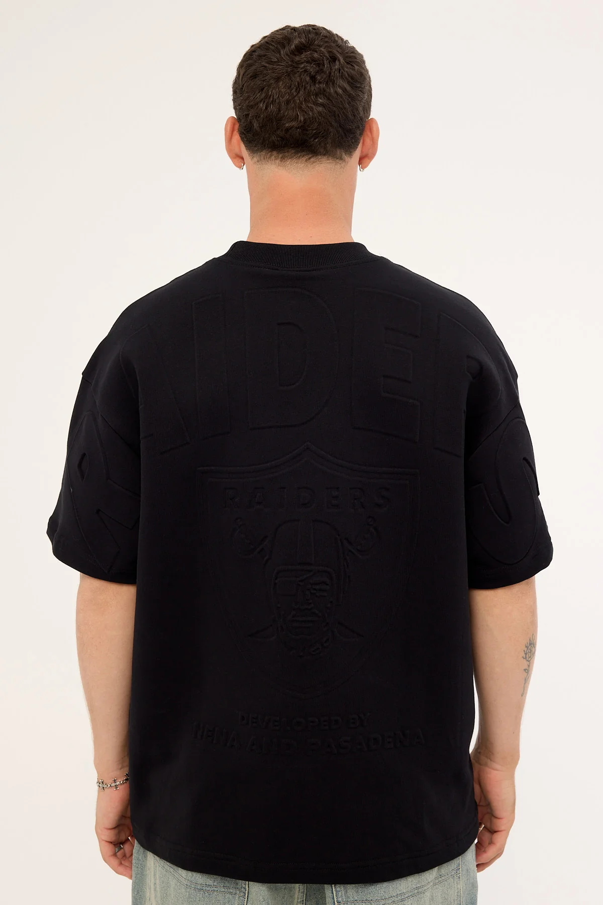 Nena & Pasadena Raiders Crest Tee Jet Black - Image 7