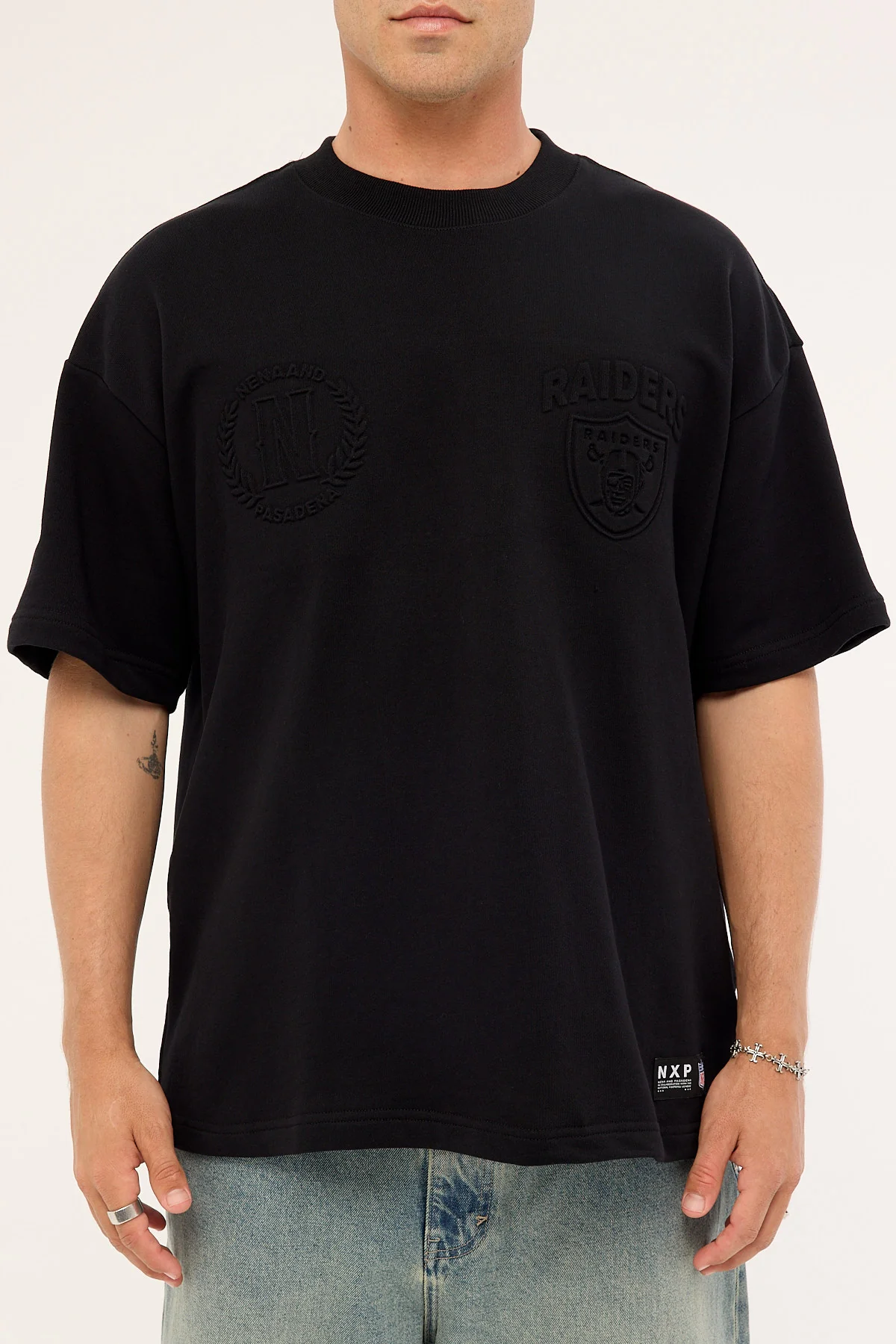 Nena & Pasadena Raiders Crest Tee Jet Black - Image 8