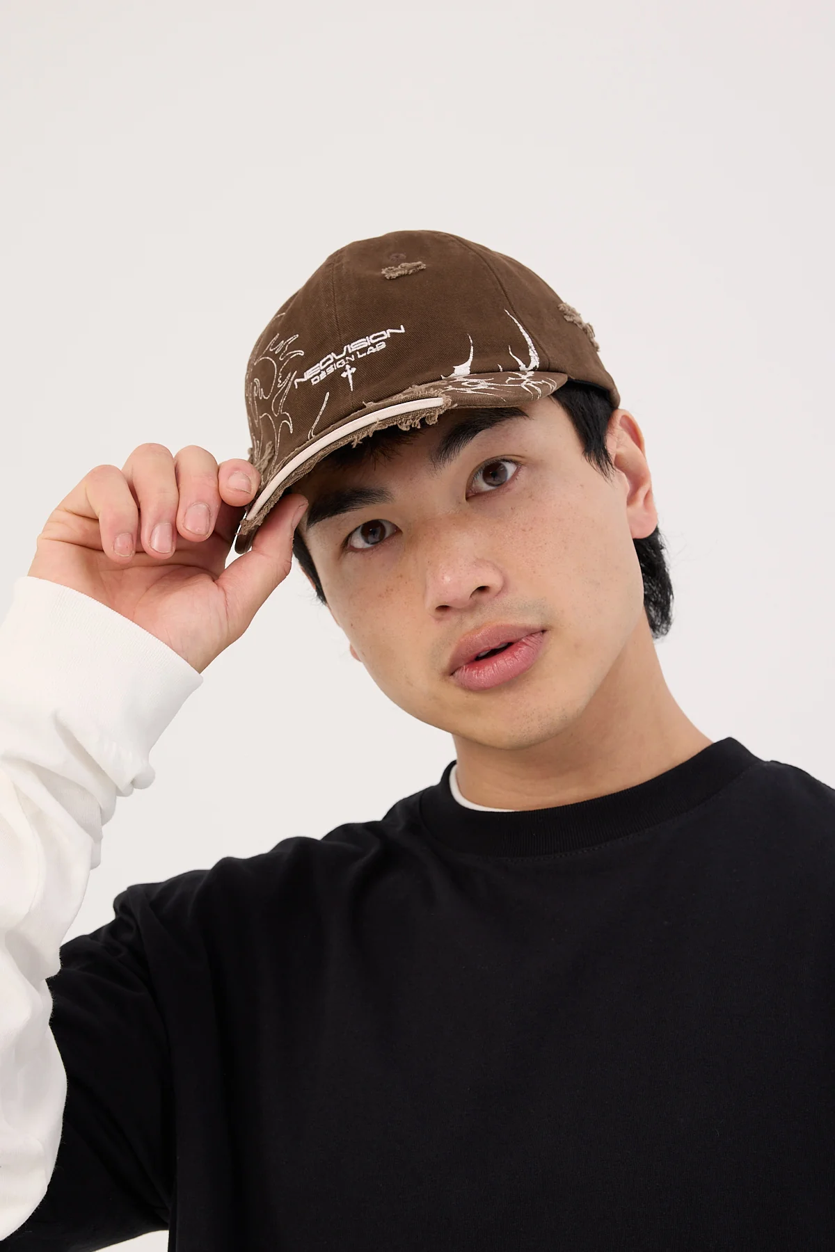 Neovision Ashborne Distressed Dad Cap Washed Brown - Image 5