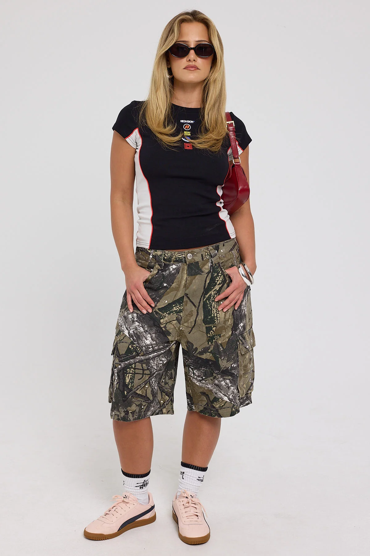 Neovision Augment Street Baby Tee Washed Black - Image 2