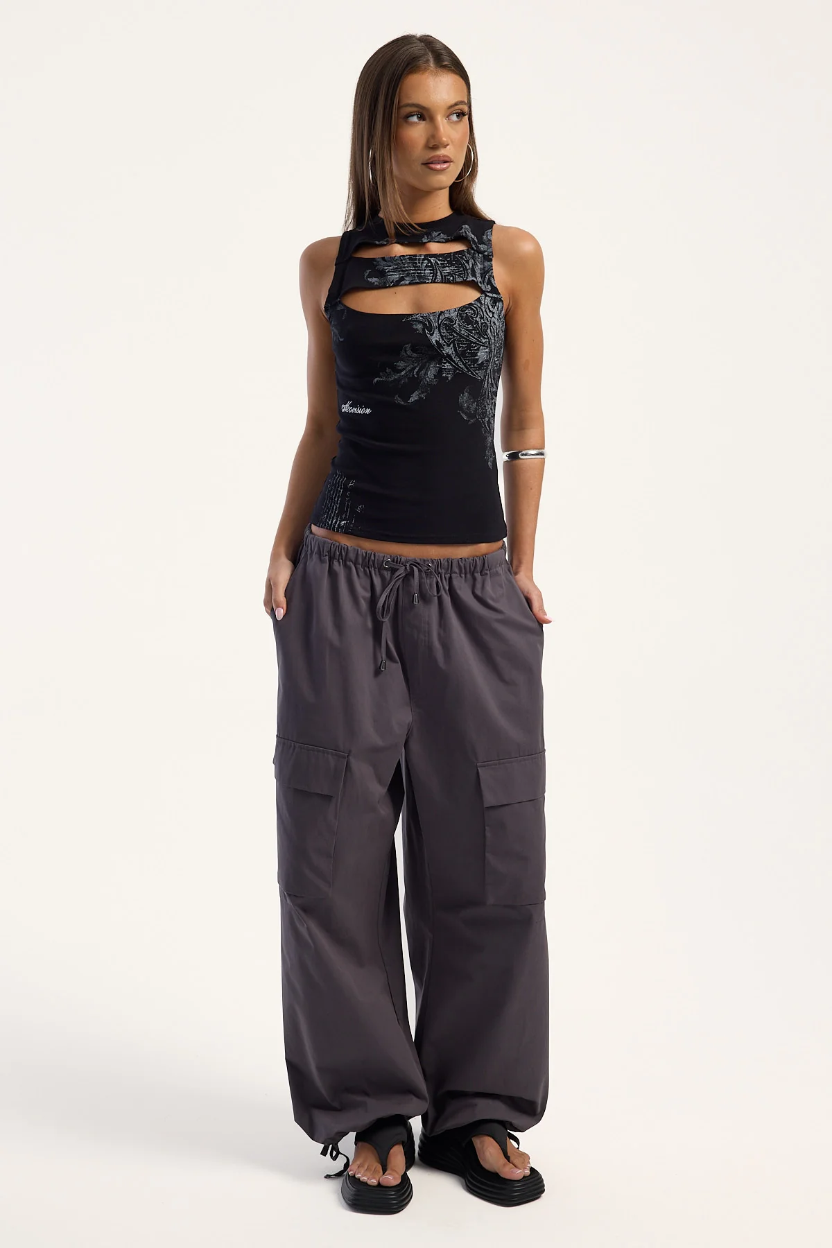 Neovision Banish Cut Out Tank Top Black - Image 2