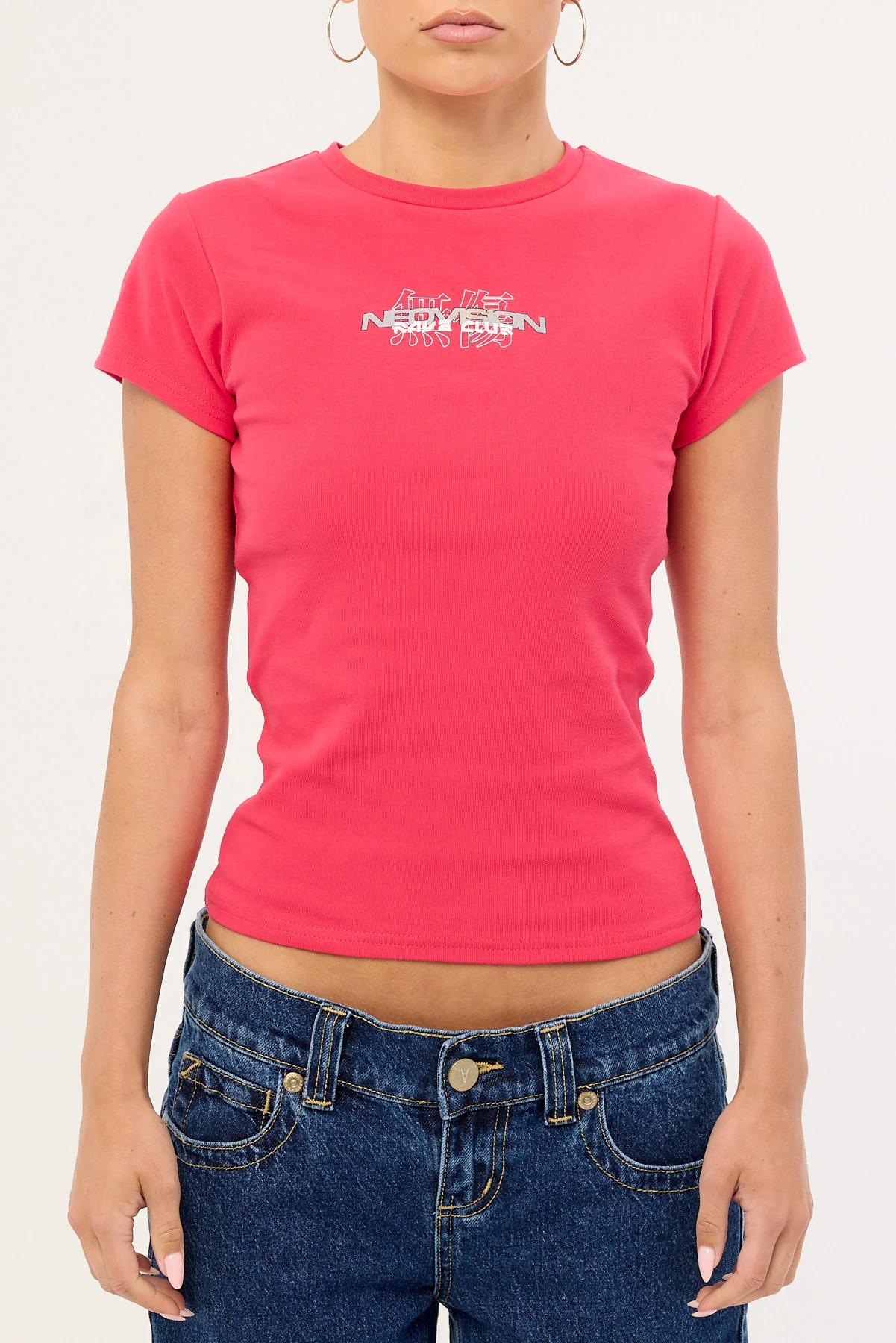 Neovision Bassline Baby Tee Fuchsia - Image 6