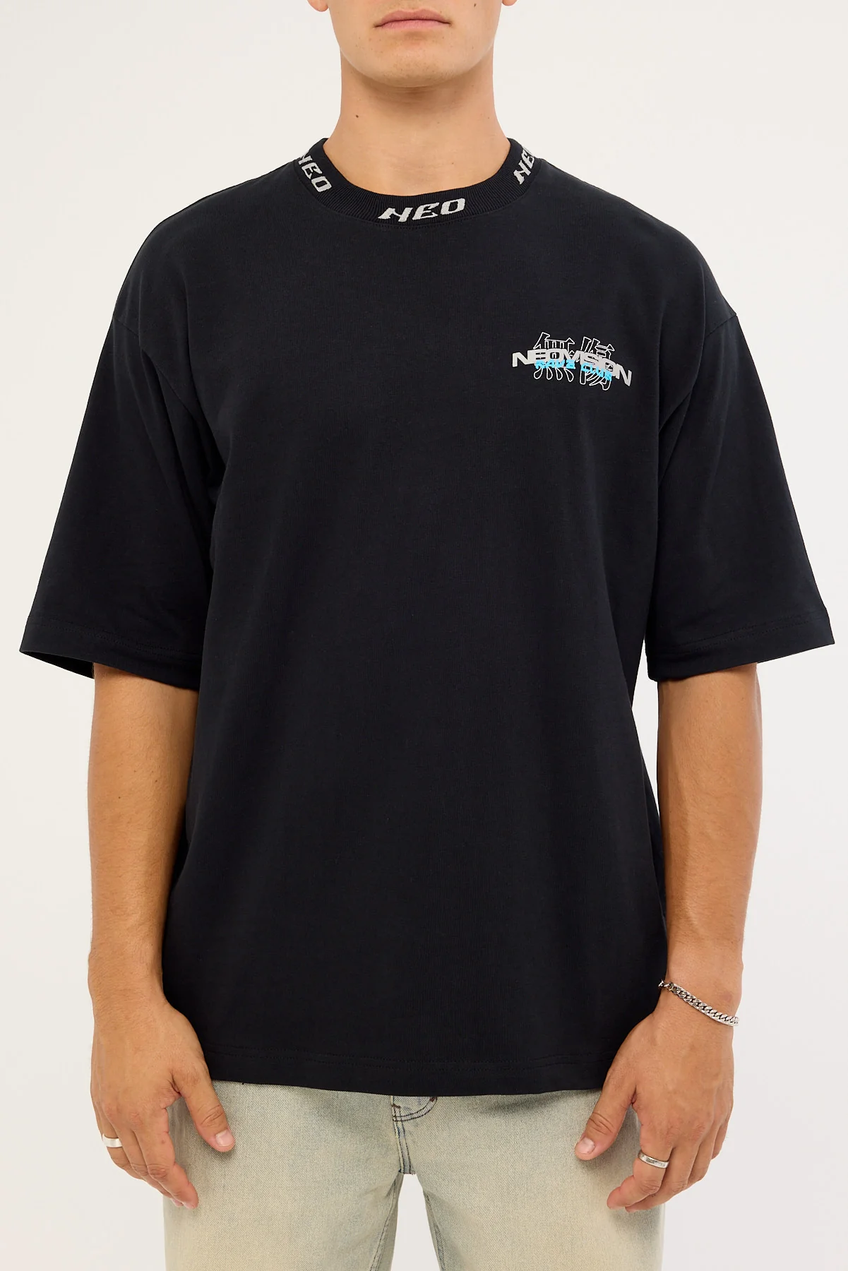 Neovision Bassline Oversize Super Heavy Tee Black - Image 8