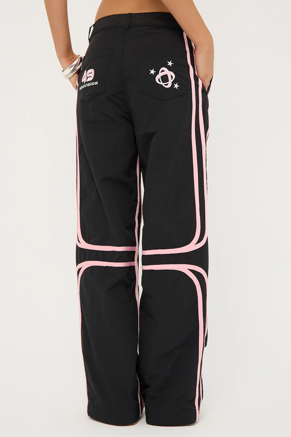 Neovision Batsu Contrast Nylon Cargo Pant Black - Image 6