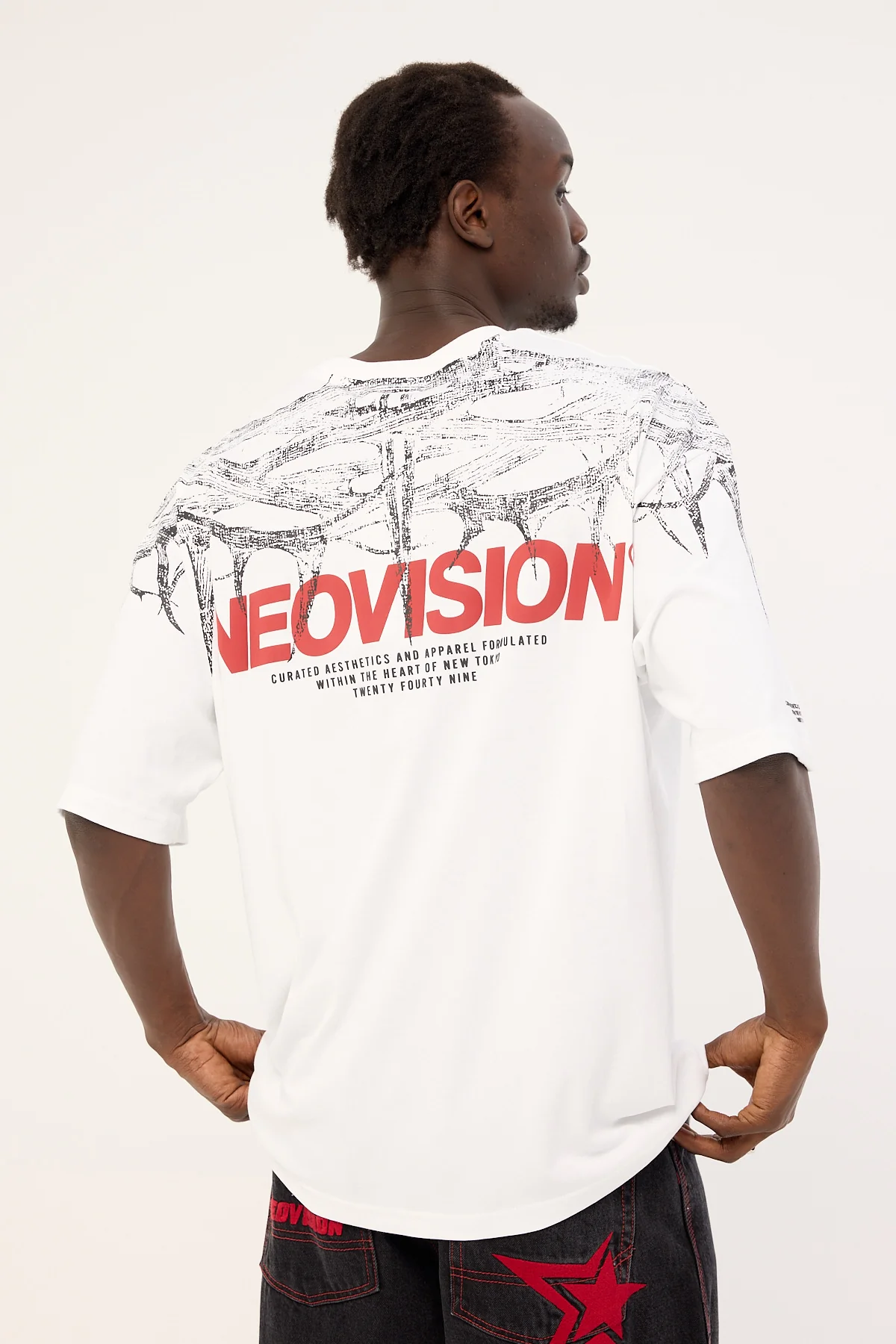 Neovision Blight Oversize Super Heavy Tee White - Image 8