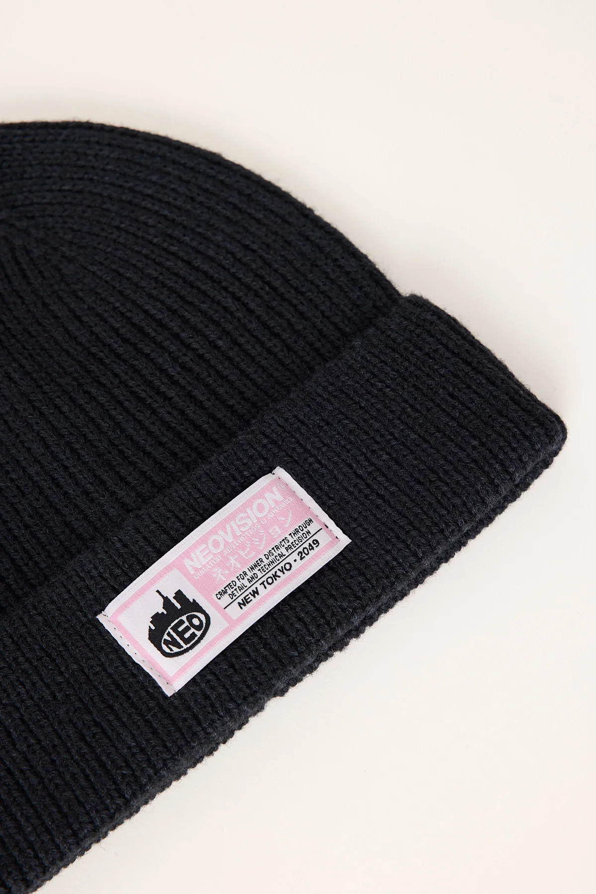 Neovision Branded Patch Beanie Black - Image 2