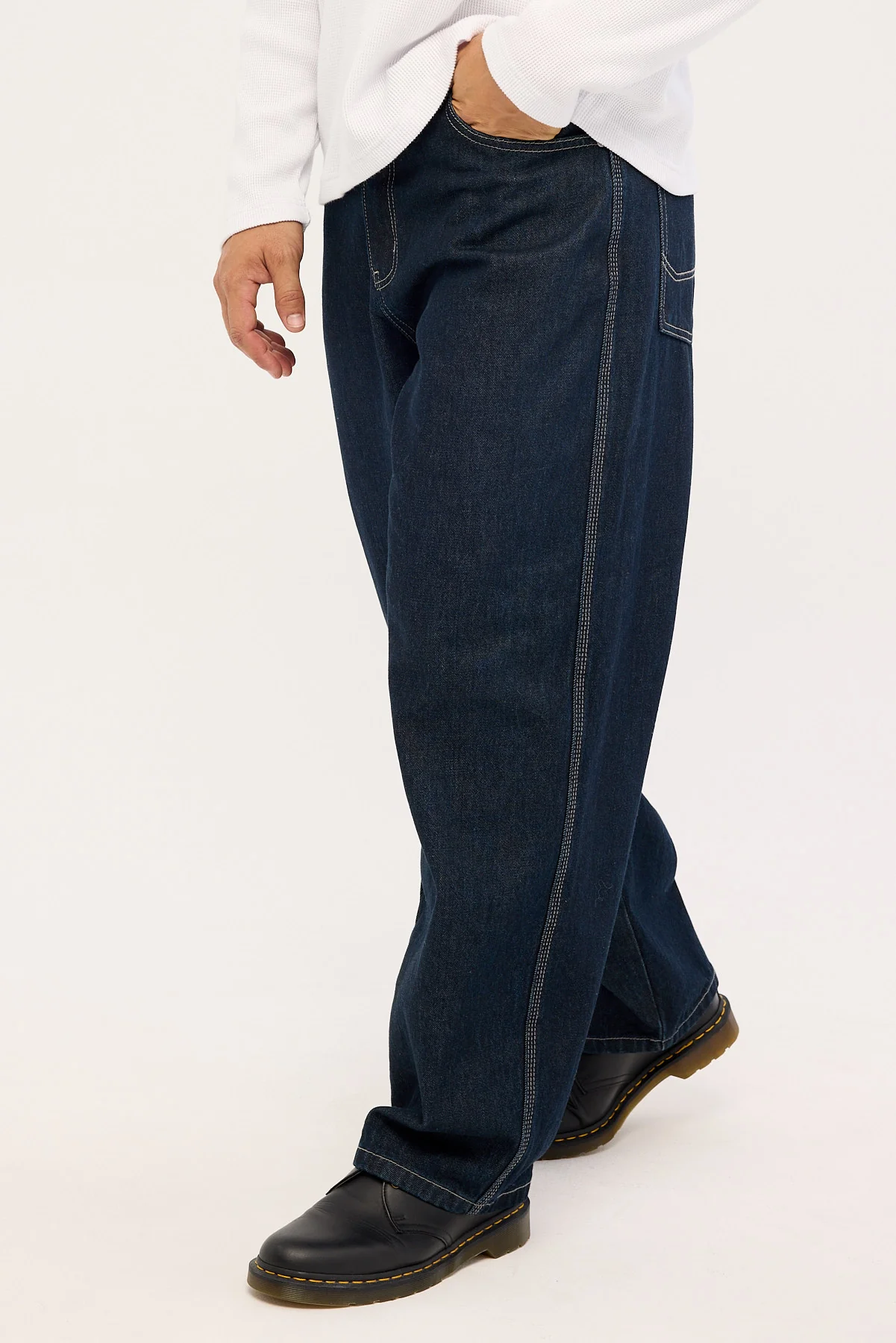 Neovision Cast Titan Baggy Jean Raw Indigo Denim - Image 4