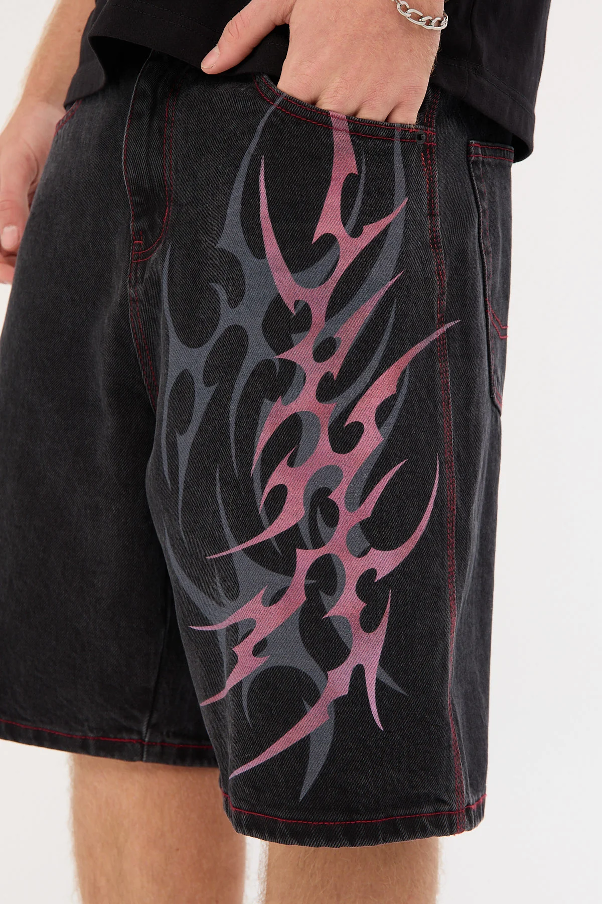 Neovision Chasm Carpenter Denim Jort Black - Image 4