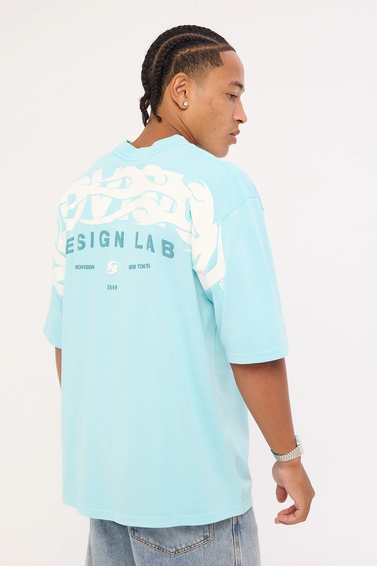Neovision Cinder Street Super Heavy Tee Washed Turquoise - Image 7