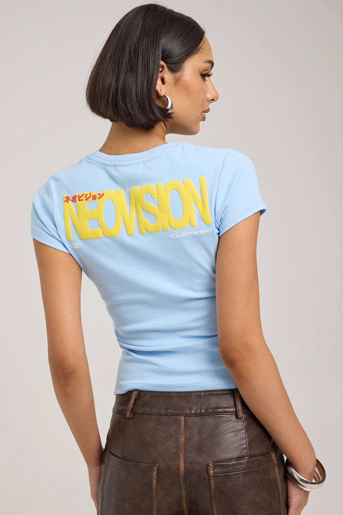 Neovision Compilation Baby Tee Arctic Blue - Image 7