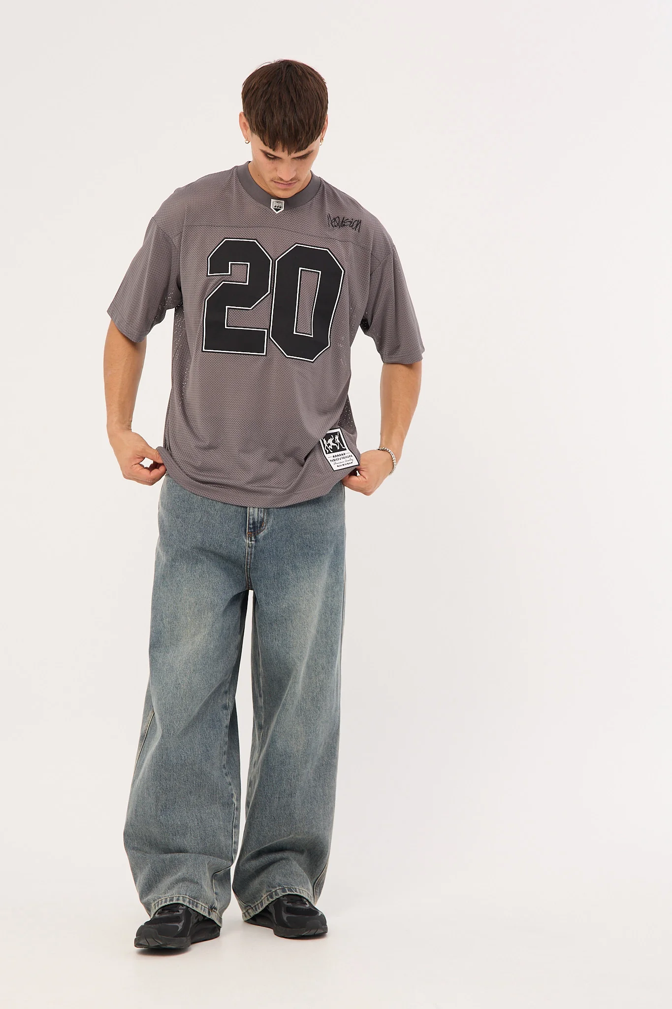 Neovision Crucial V Neck Jersey Charcoal - Image 5