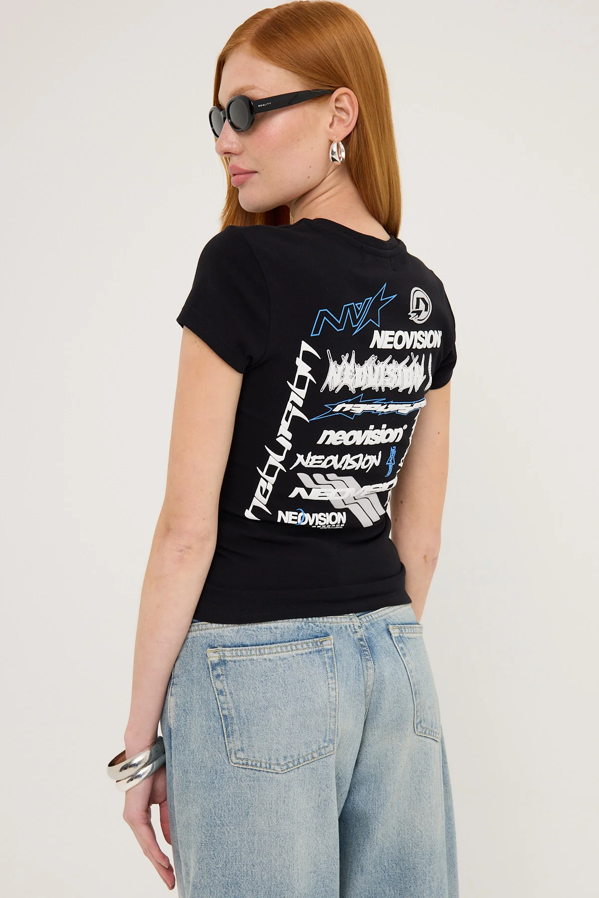 Neovision Decal Baby Tee Black - Image 4