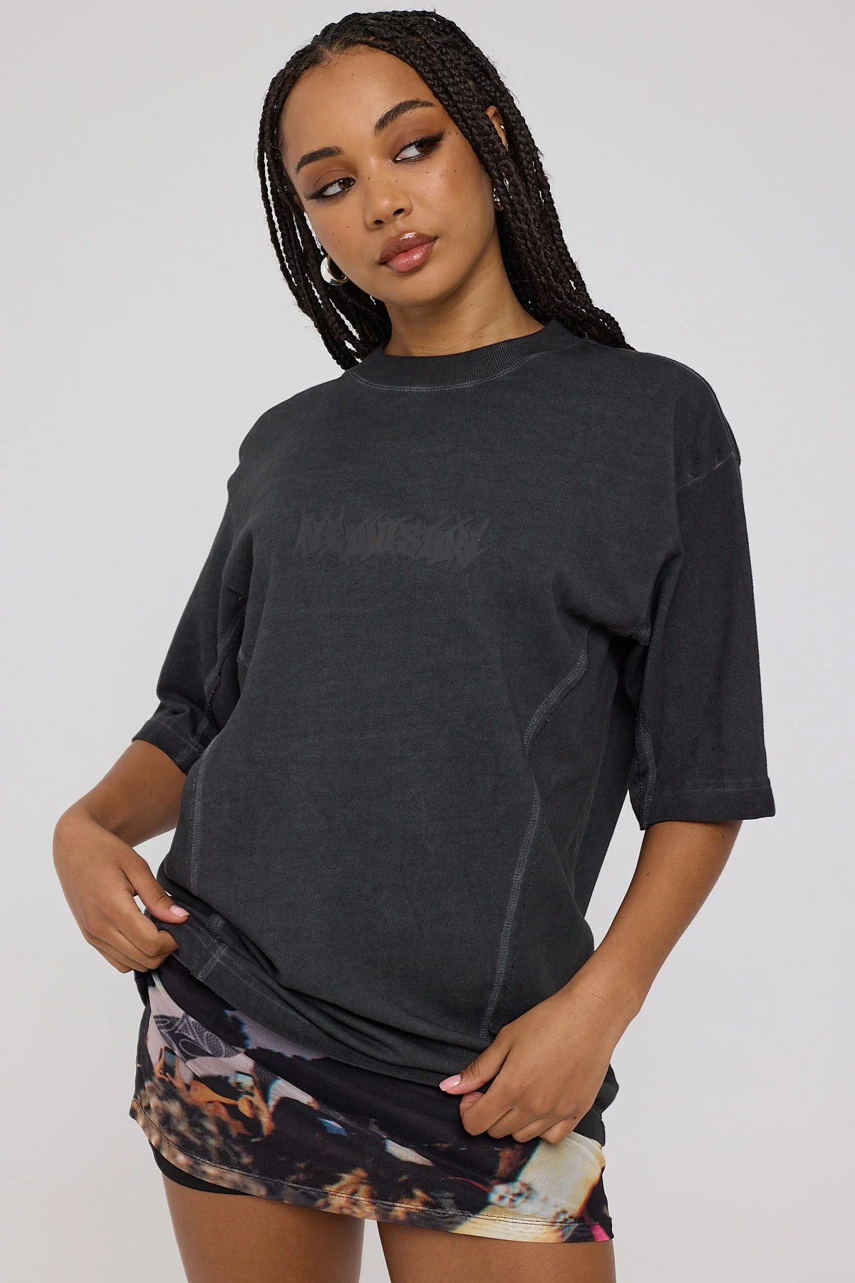 Neovision Disorder Street Super Heavy Tee Pigment Black - Image 2