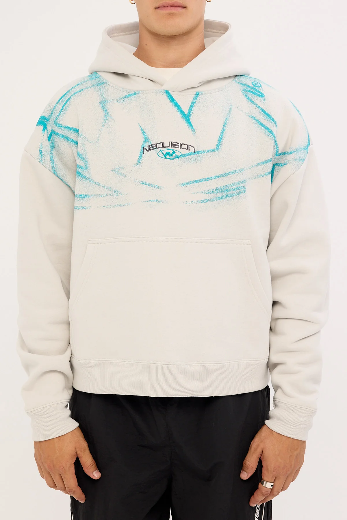 Neovision Distortion Urban Hoodie Ice Grey - Image 7