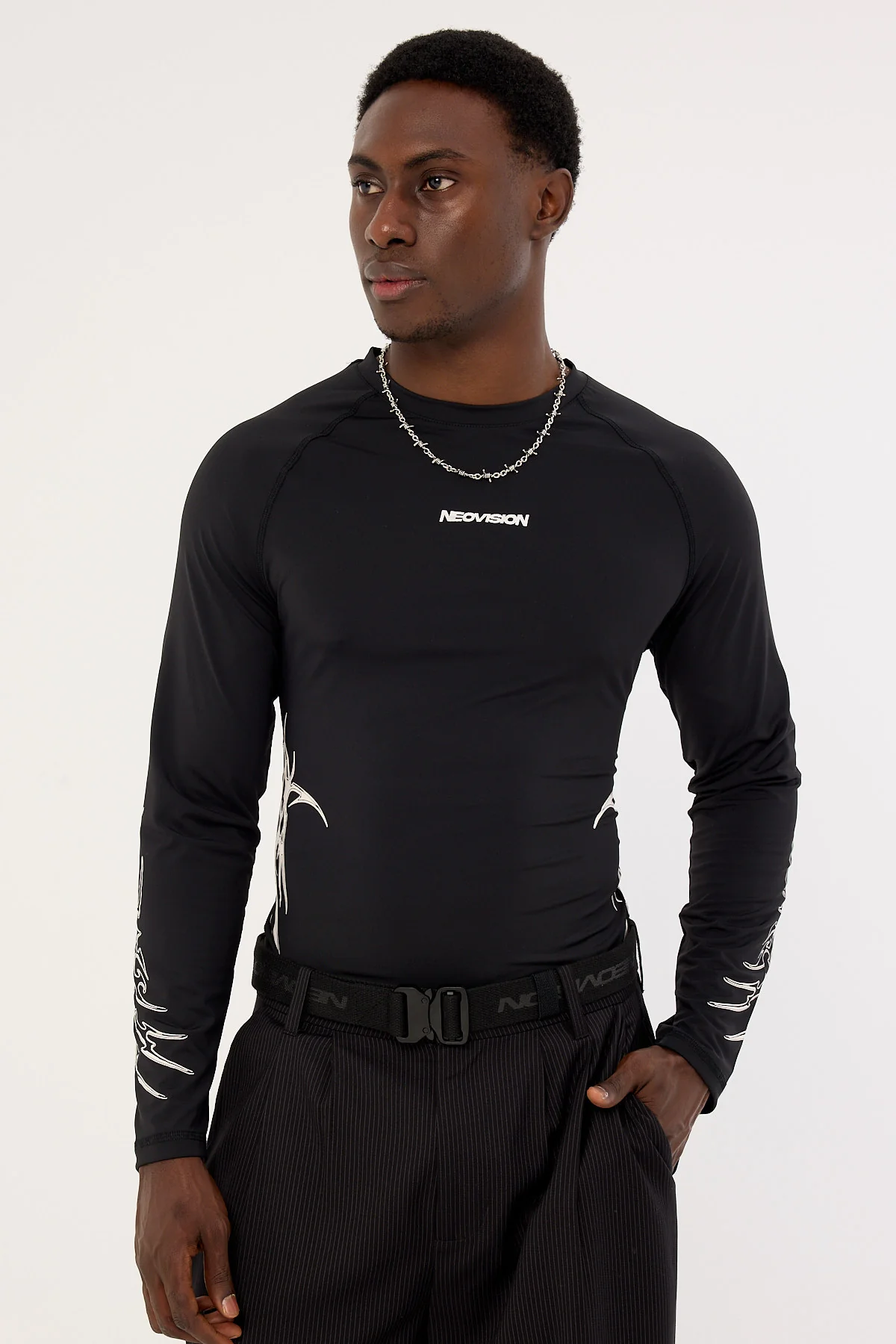 Neovision Encryption Slim Compression Long Sleeve Tee Black - Image 2