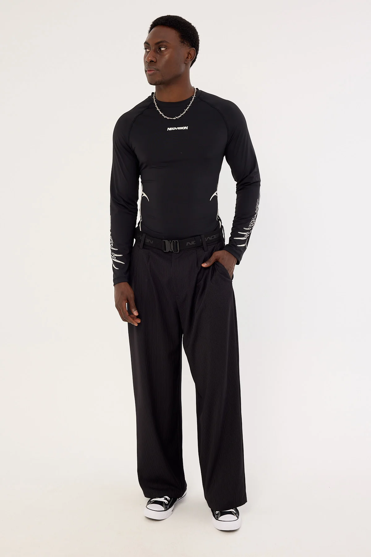 Neovision Encryption Slim Compression Long Sleeve Tee Black - Image 4
