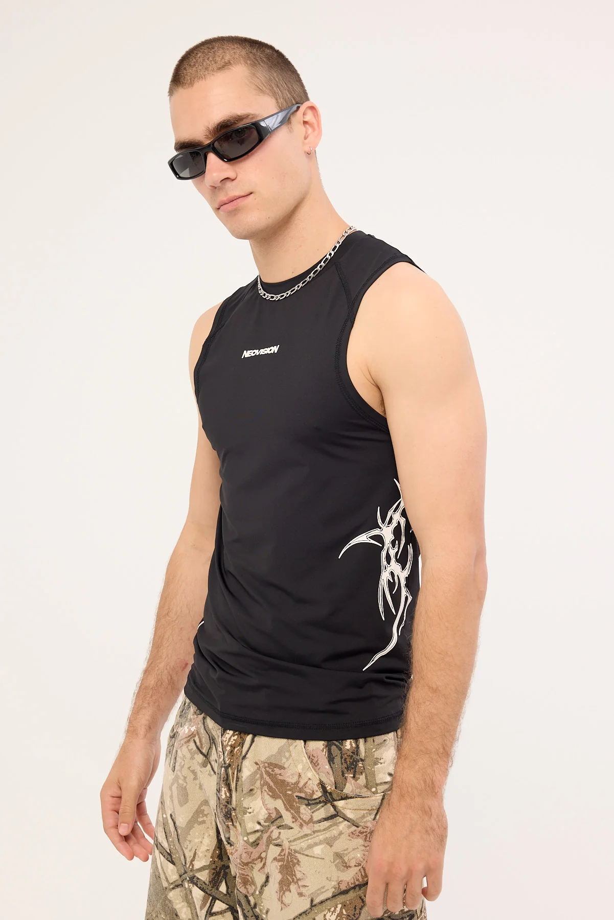Neovision Encryption Slim Compression Muscle Tank Night Black - Image 4