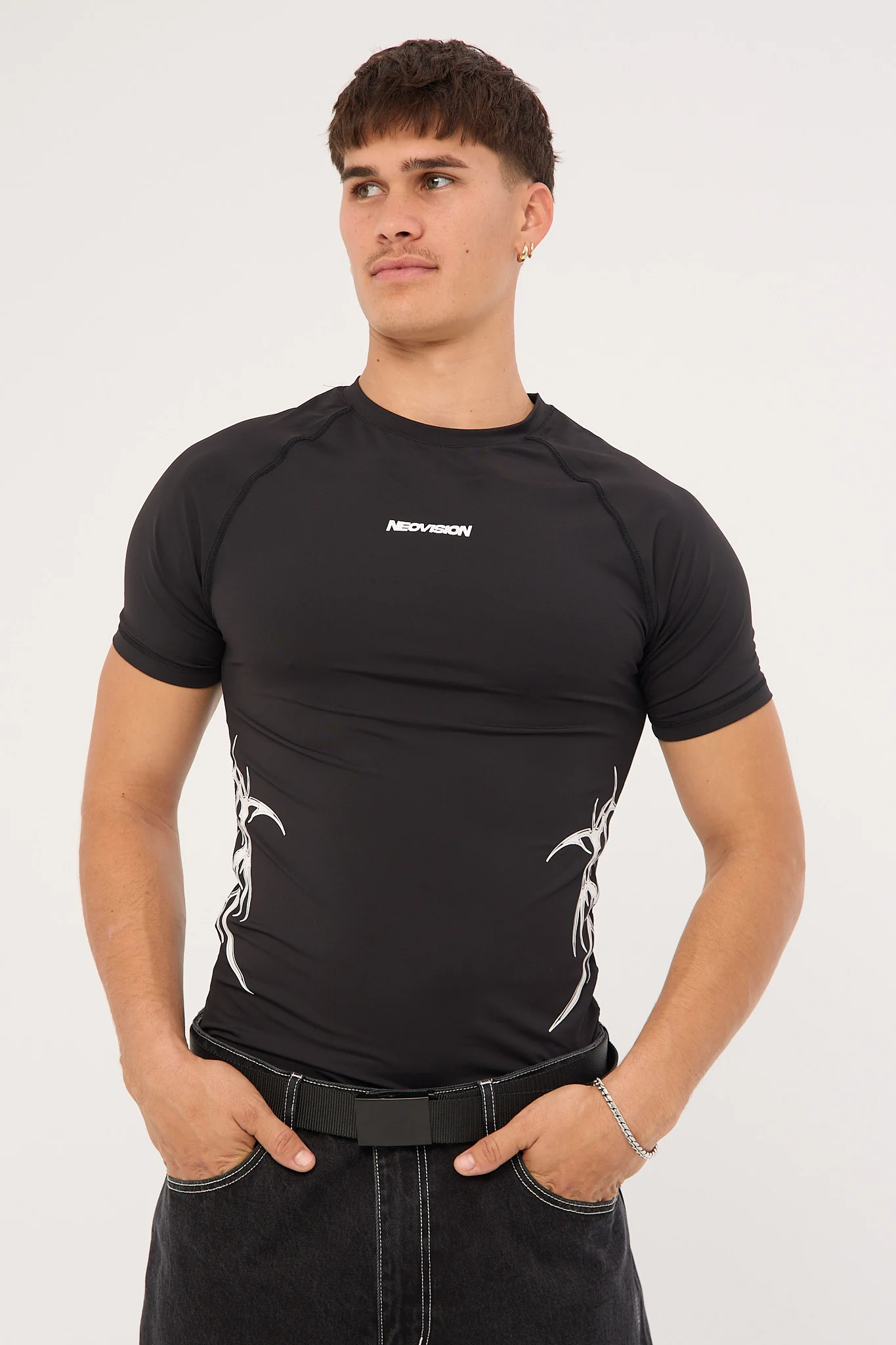 Neovision Encryption Slim Compression Tee Black - Image 3
