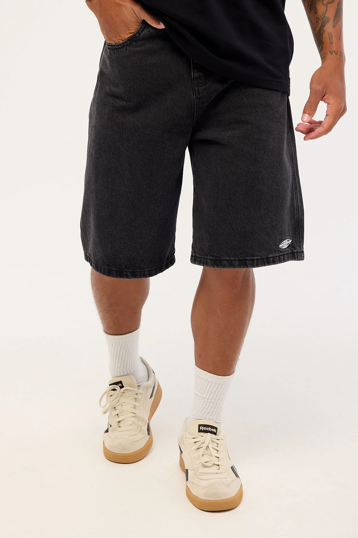 Neovision Fracture Nexa Baggy Denim Jort Onyx - Image 2