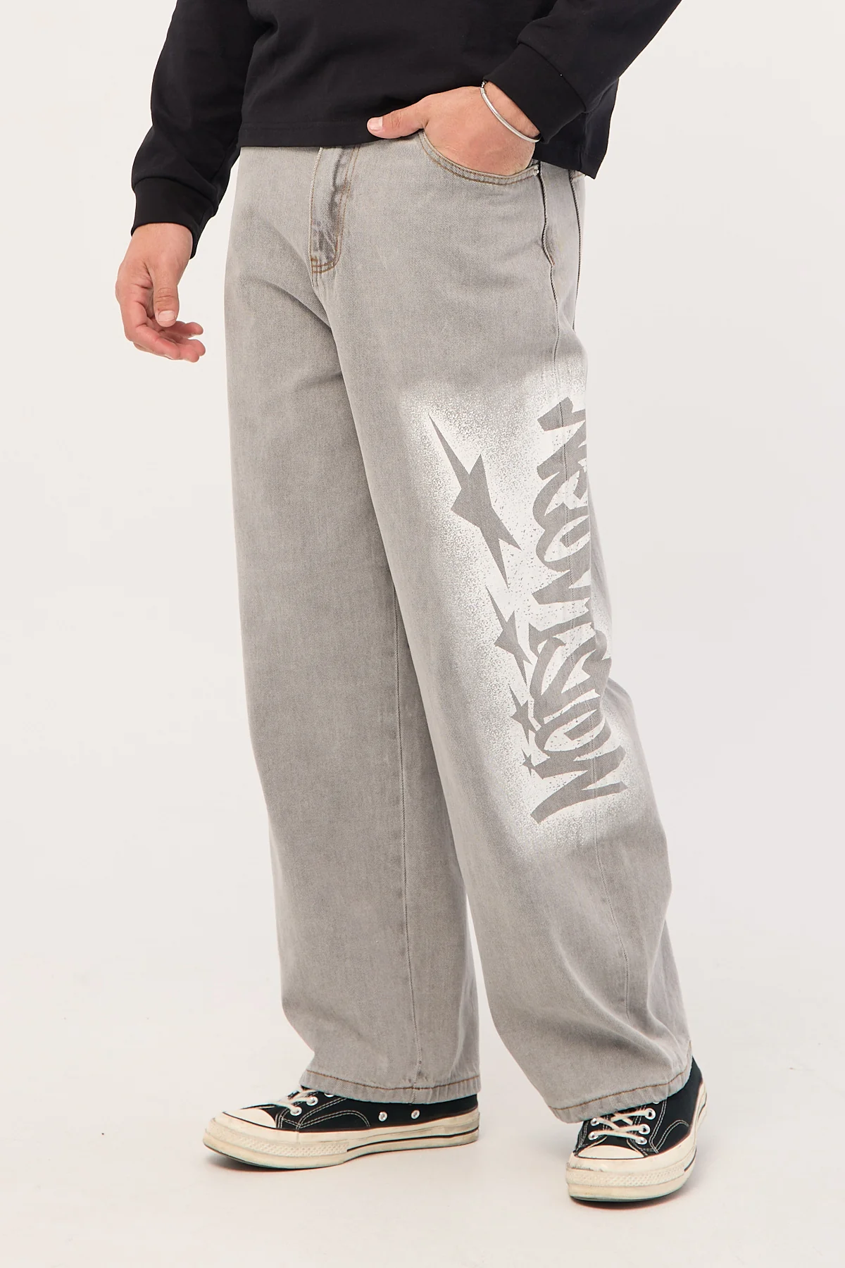 Neovision Galactic Behemoth Super Baggy Jean Grey Wash - Image 5