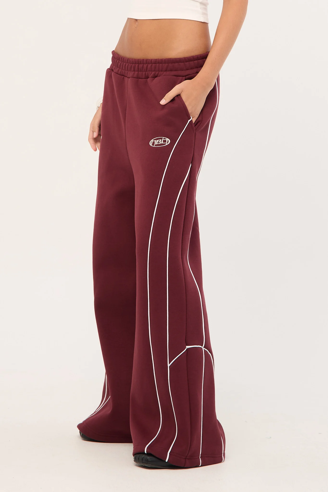 Neovision Glade Straight Leg Trackpant Burgundy - Image 4