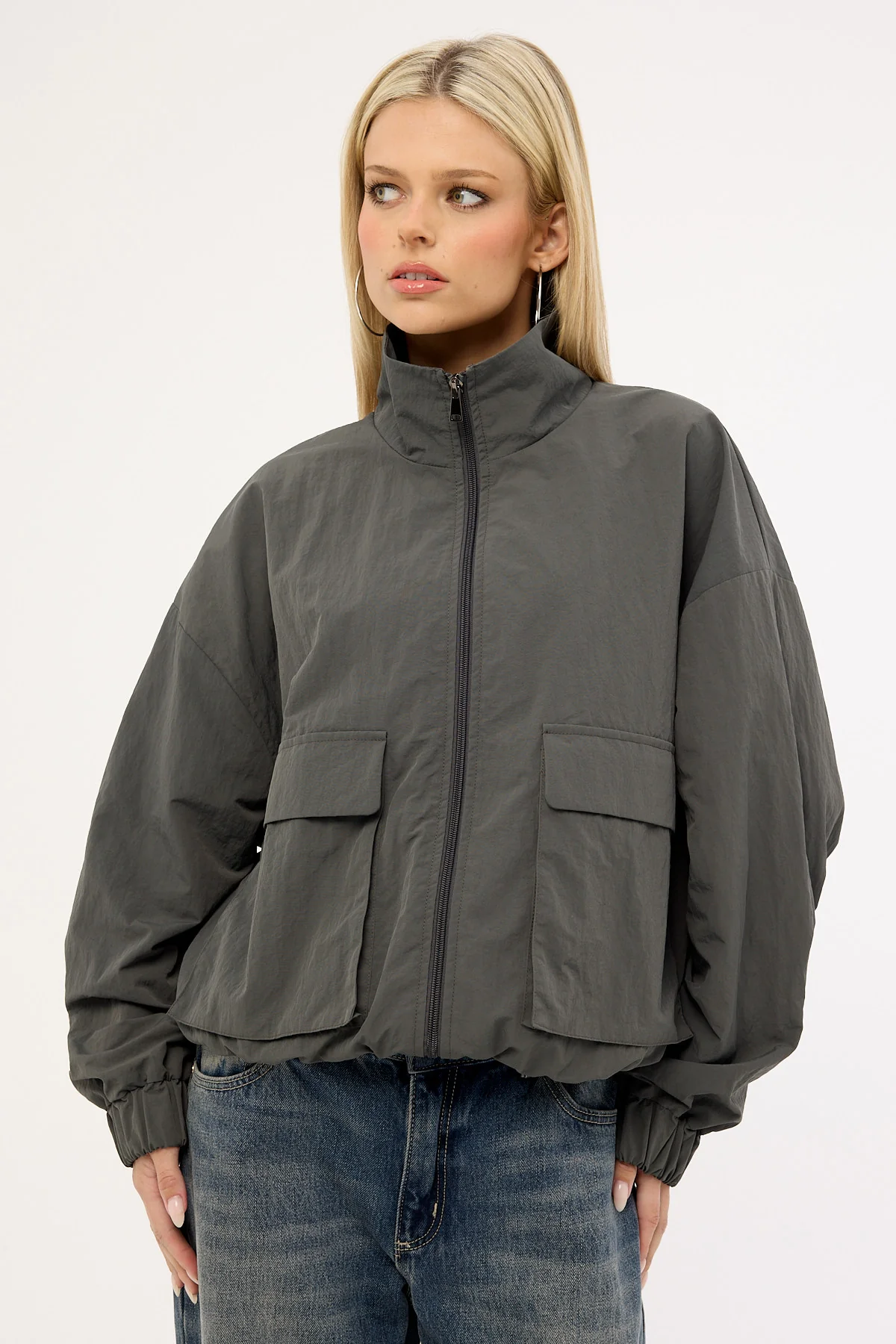 Neovision Gravex Nylon Spray Jacket Khaki Green - Image 5
