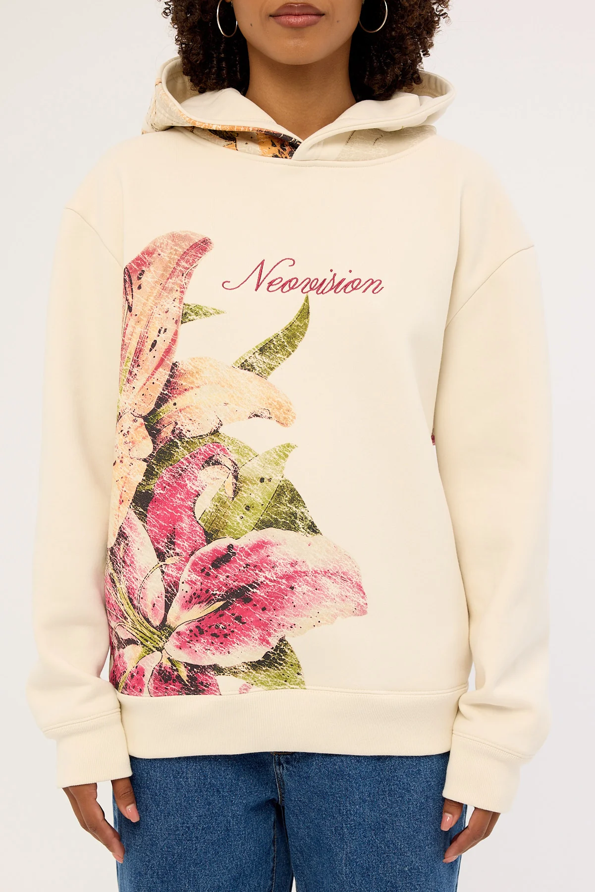 Neovision Grimrose Relaxed Hoodie Cream - Image 6
