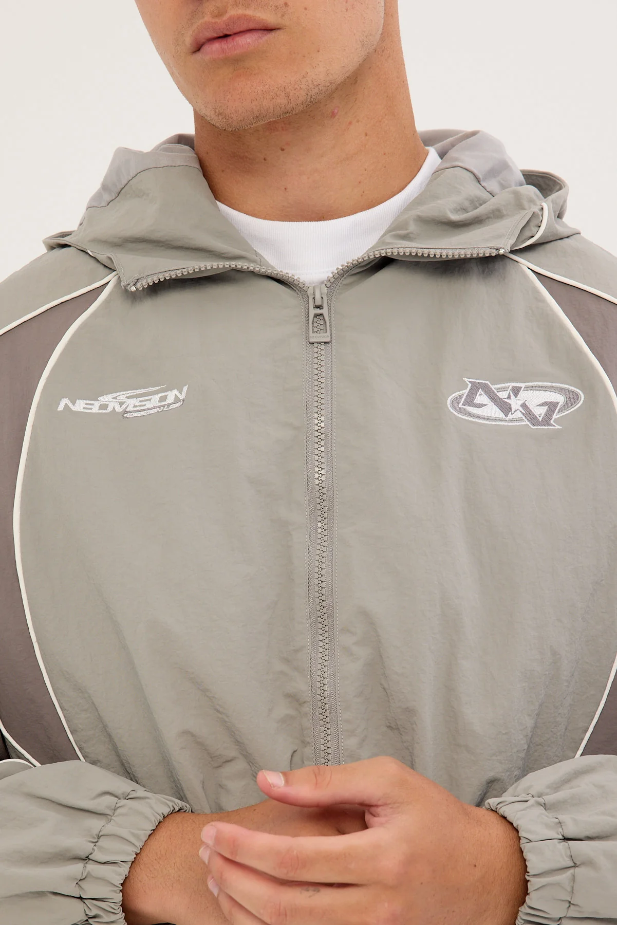 Neovision Hunt Panelled Track Jacket Grey - Image 4