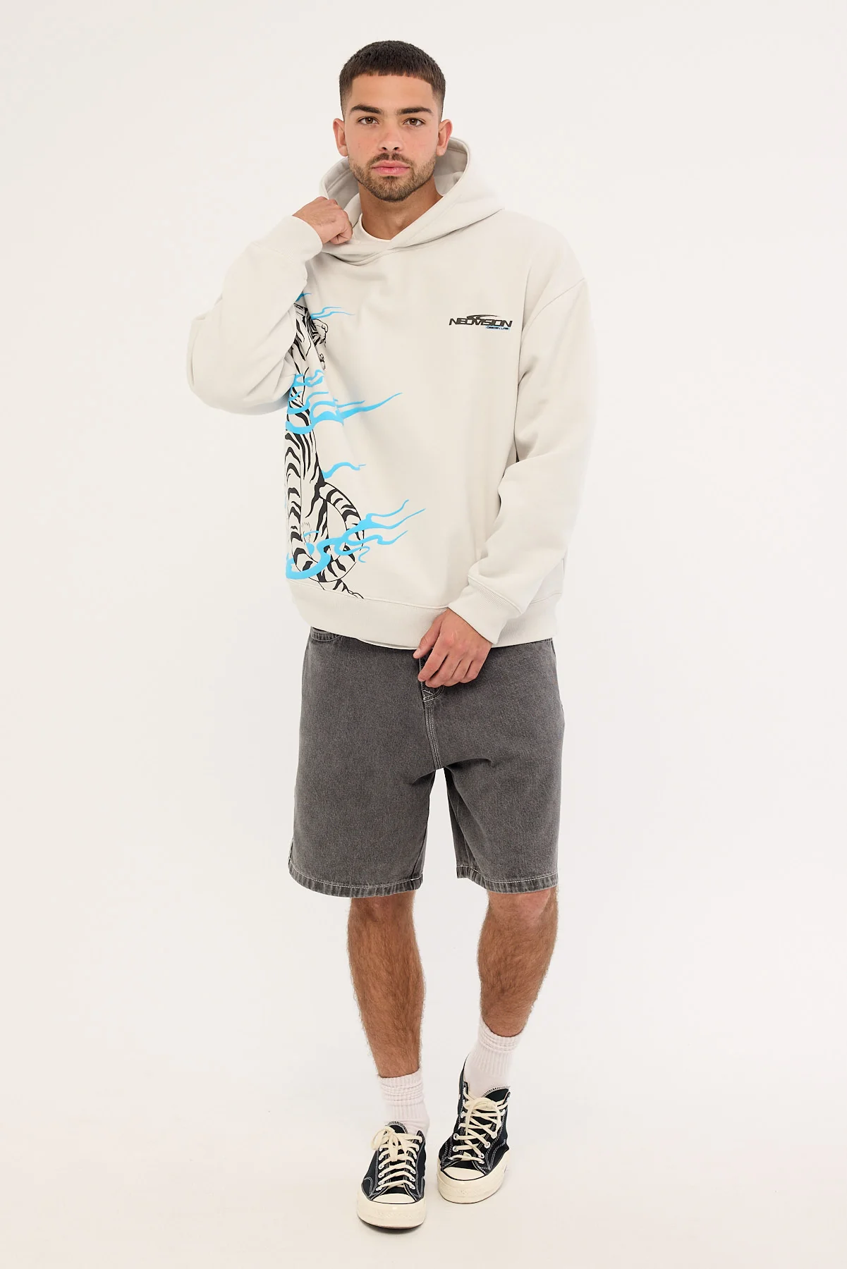 Neovision Hunt Street Hoodie Ice Grey - Image 2