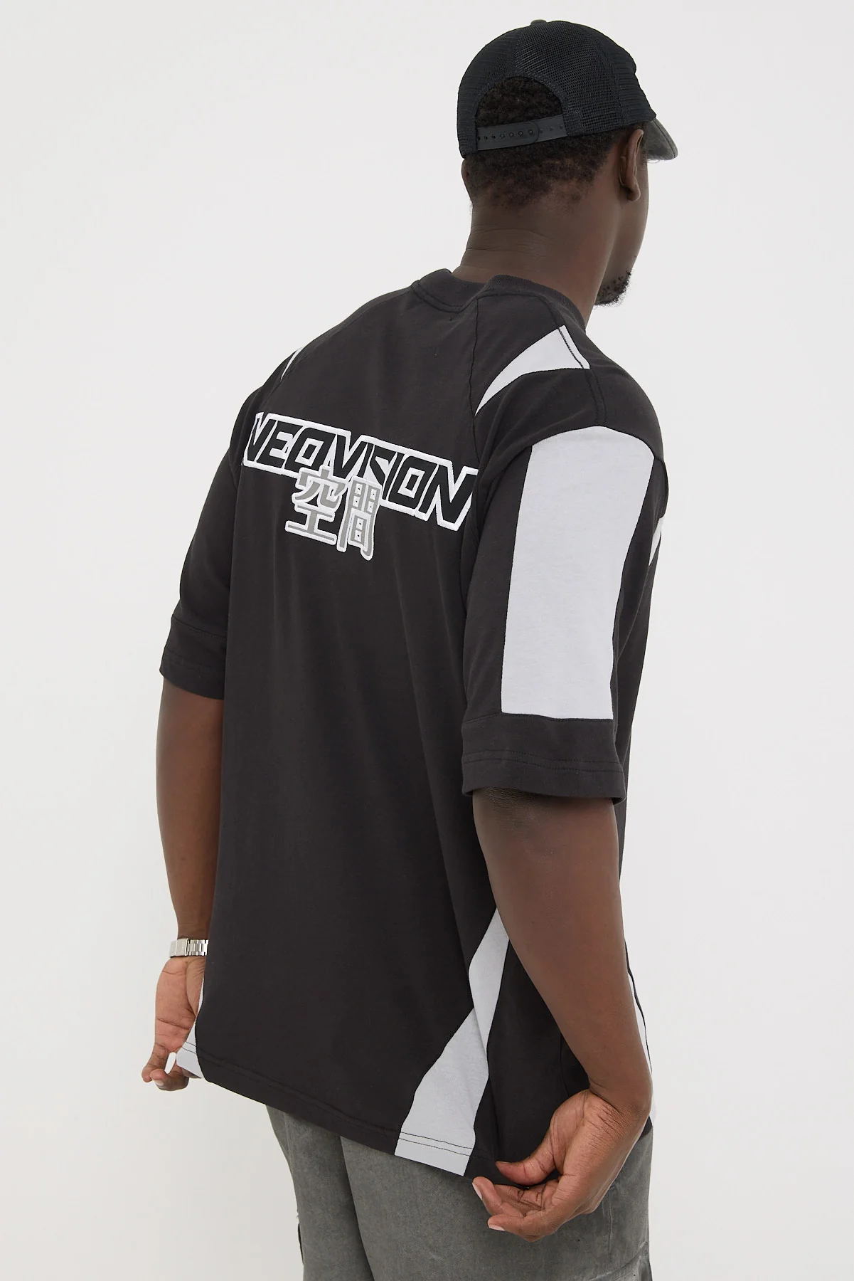 Neovision Interval Street Super Heavy Tee Night Black/Ice Grey - Image 7
