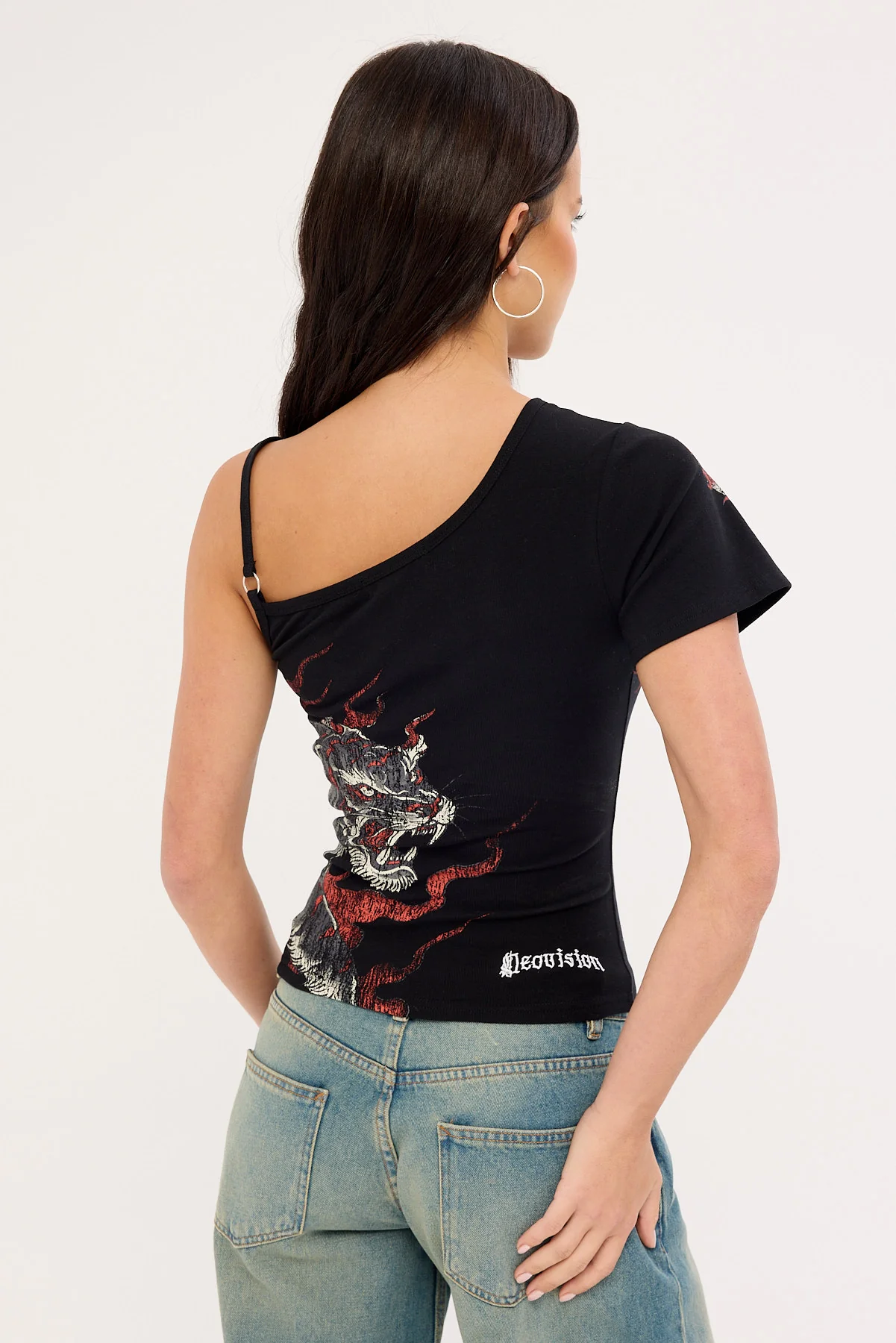 Neovision Kyou Off Shoulder Tee Black - Image 5