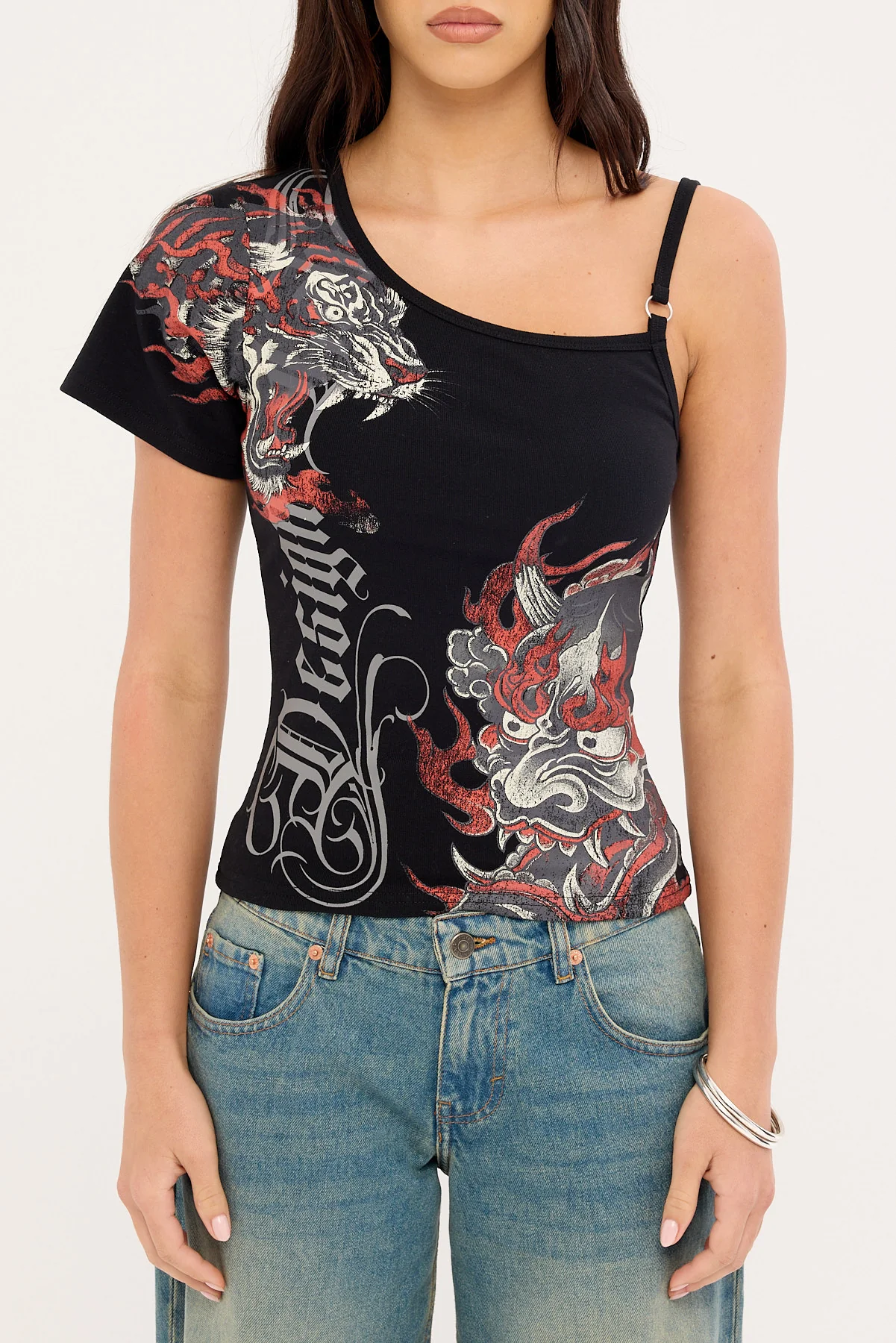 Neovision Kyou Off Shoulder Tee Black - Image 6