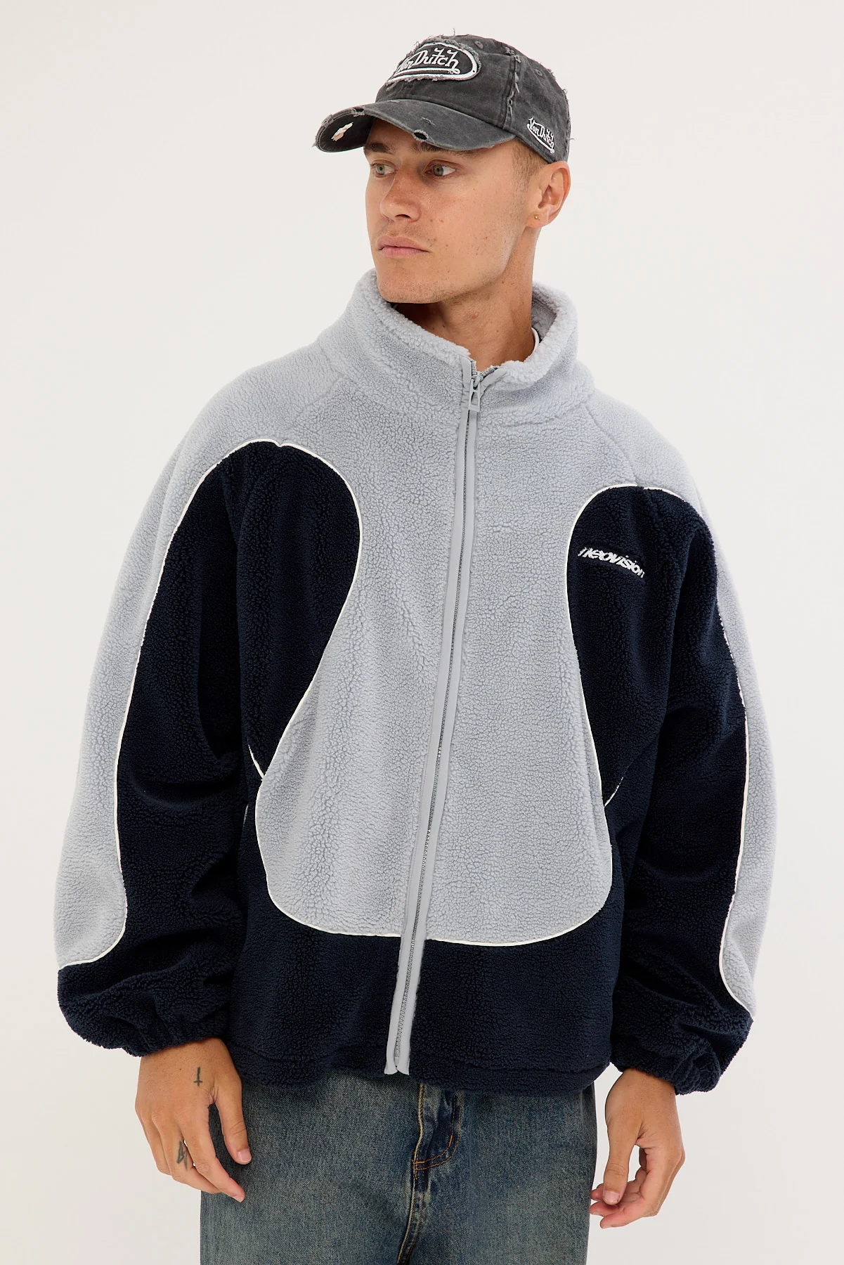 Neovision Lunar Sherpa Jacket Navy/Grey - Image 3
