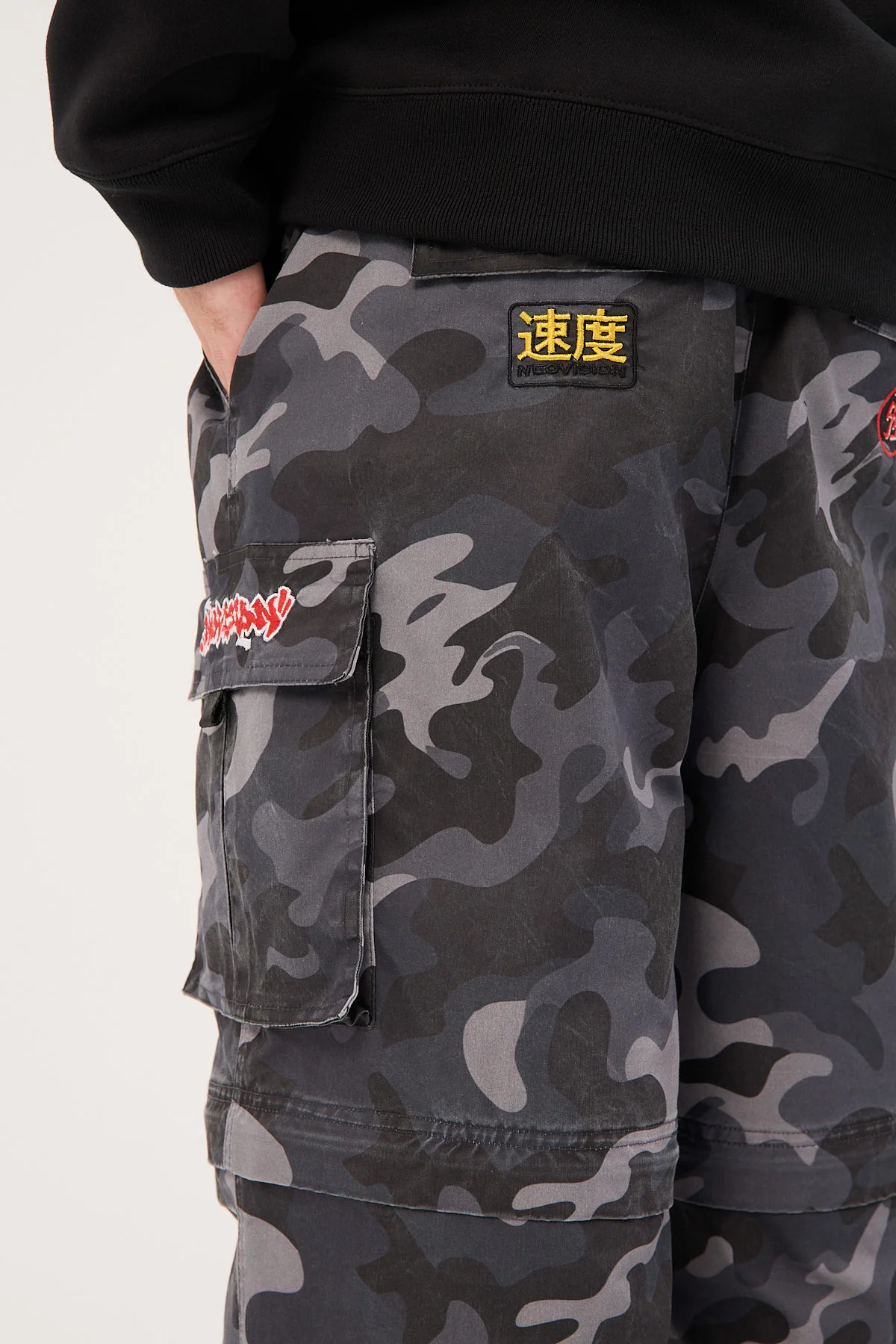 Neovision Marker Zip Off Cargo Pant Grey Camo - Image 11