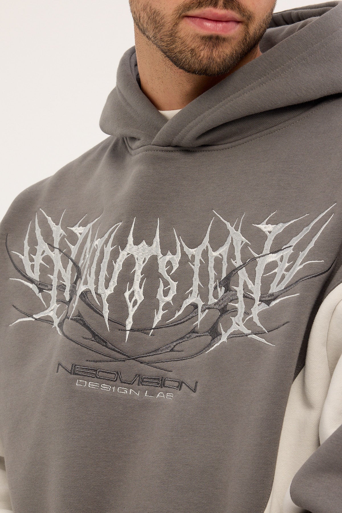 Neovision Morgul Street Hoodie Smoke Grey/Ice Grey - Image 3