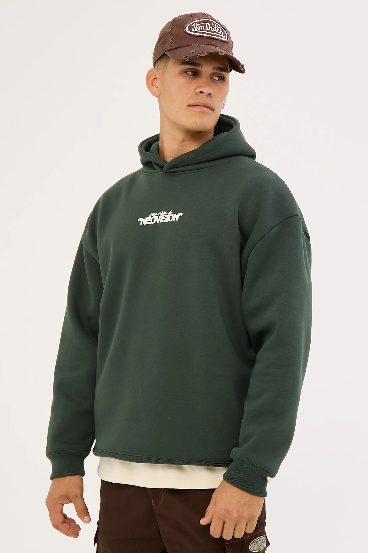 Neovision Noise Club Street Hoodie Dark Green