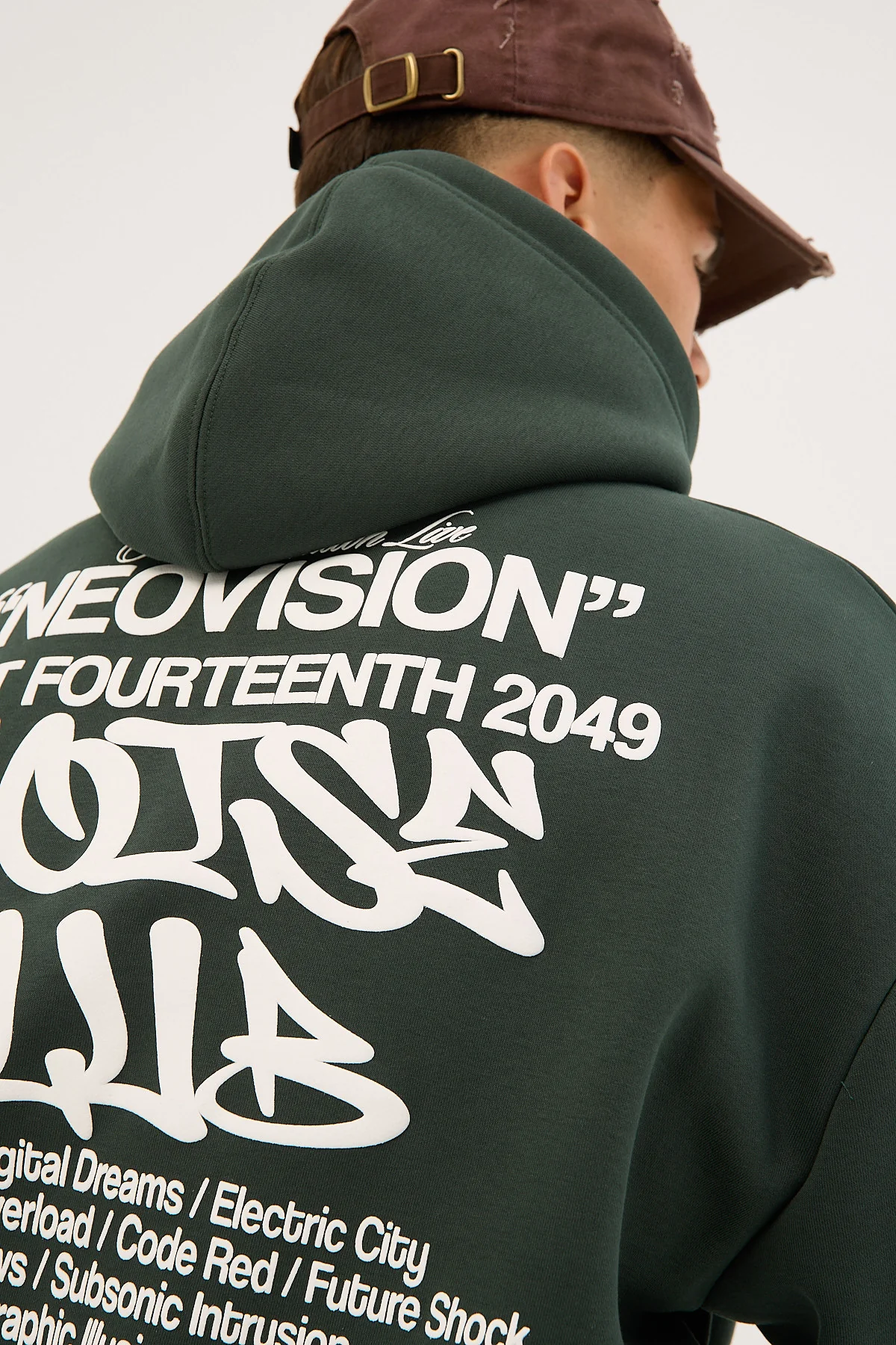 Neovision Noise Club Street Hoodie Dark Green - Image 5