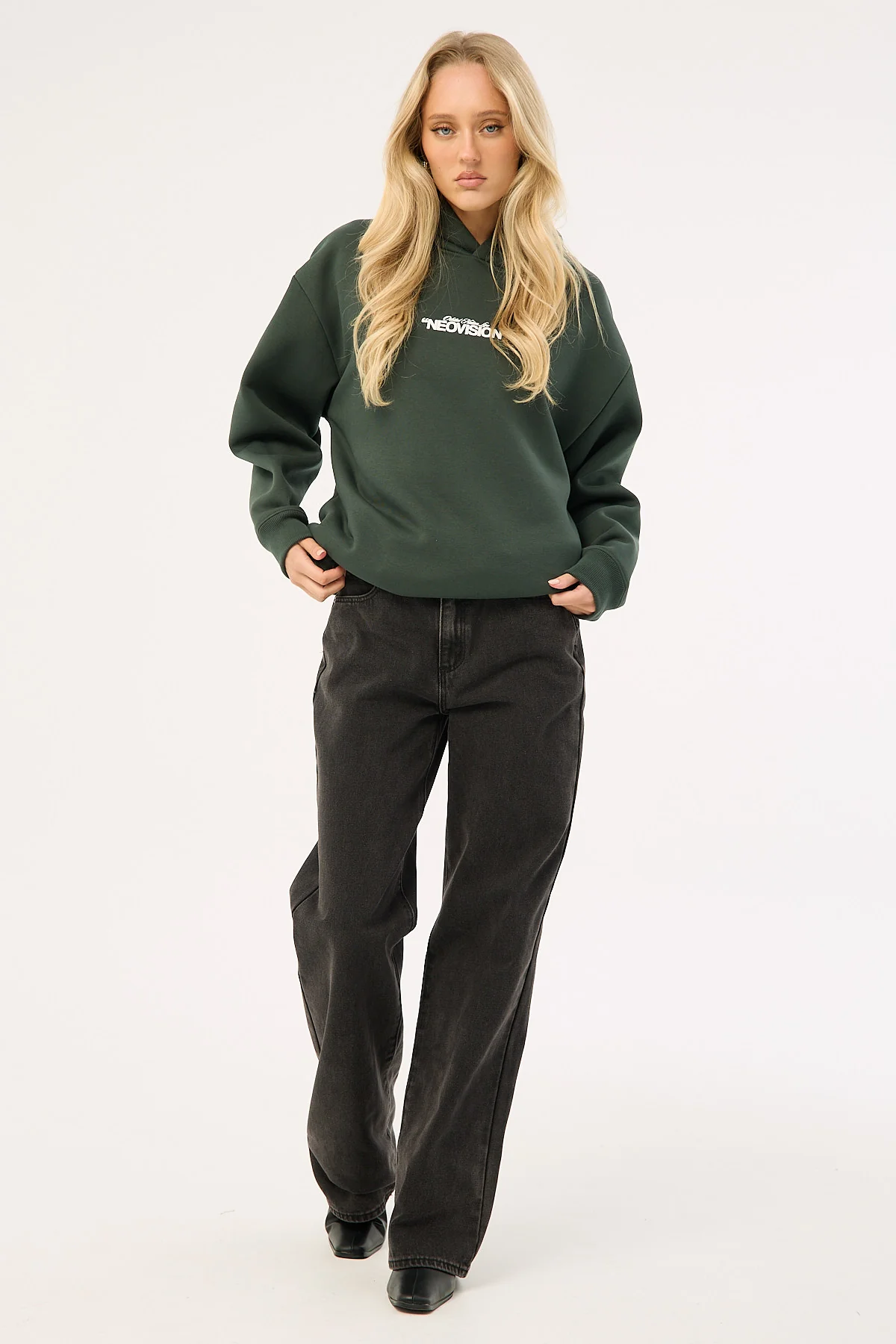 Neovision Noise Club Street Hoodie Dark Green - Image 8