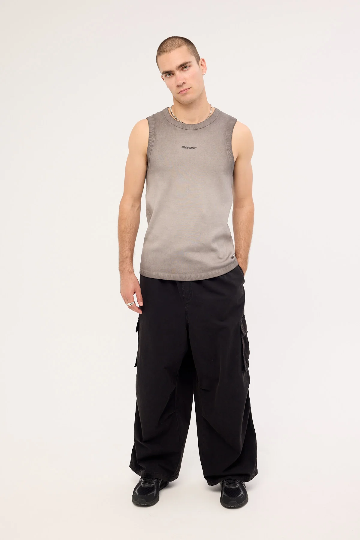 Neovision Nova Base Bound High Neck Tank Heavy Pigment Grey - Image 2