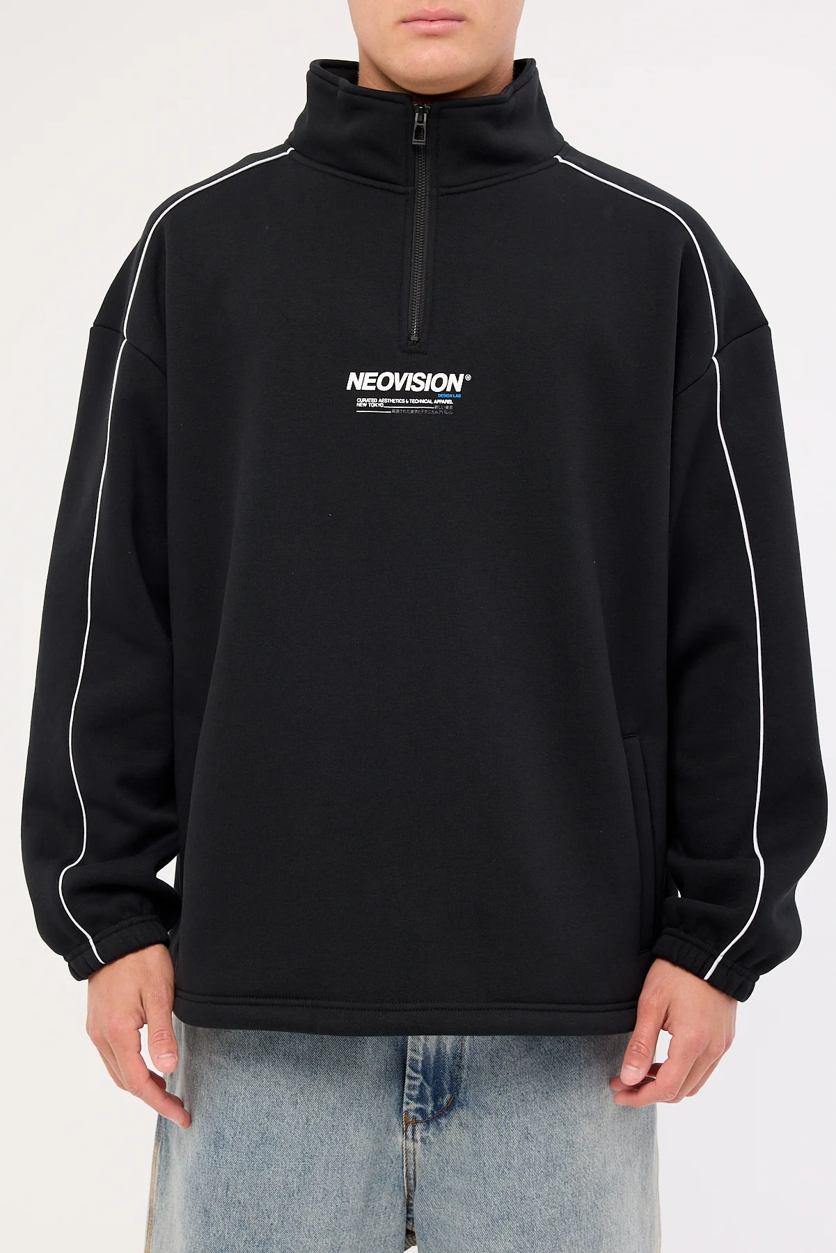 Neovision Nova Elastic Quarter Zip Crew Black - Image 6