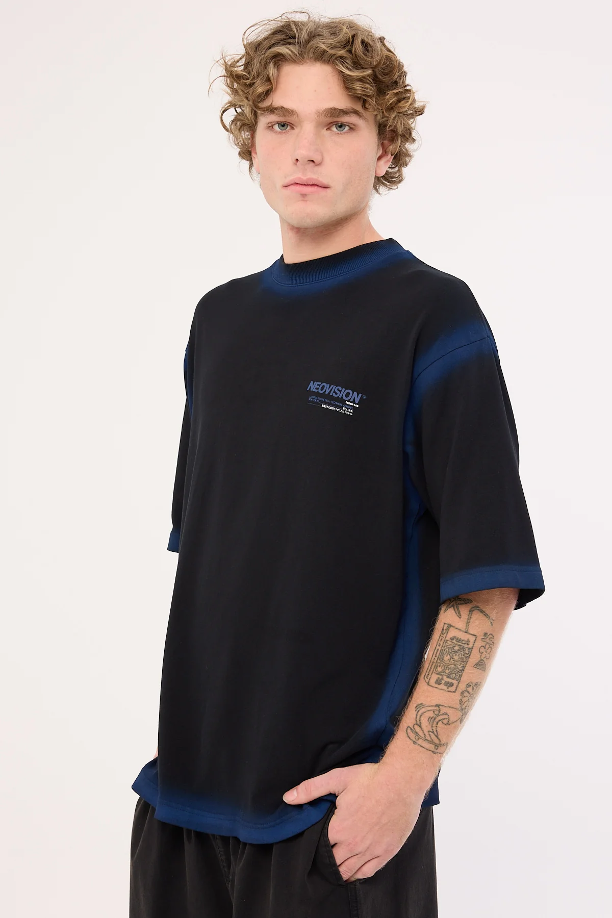 Neovision Nova Faded Street Super Heavy Tee Black - Image 5