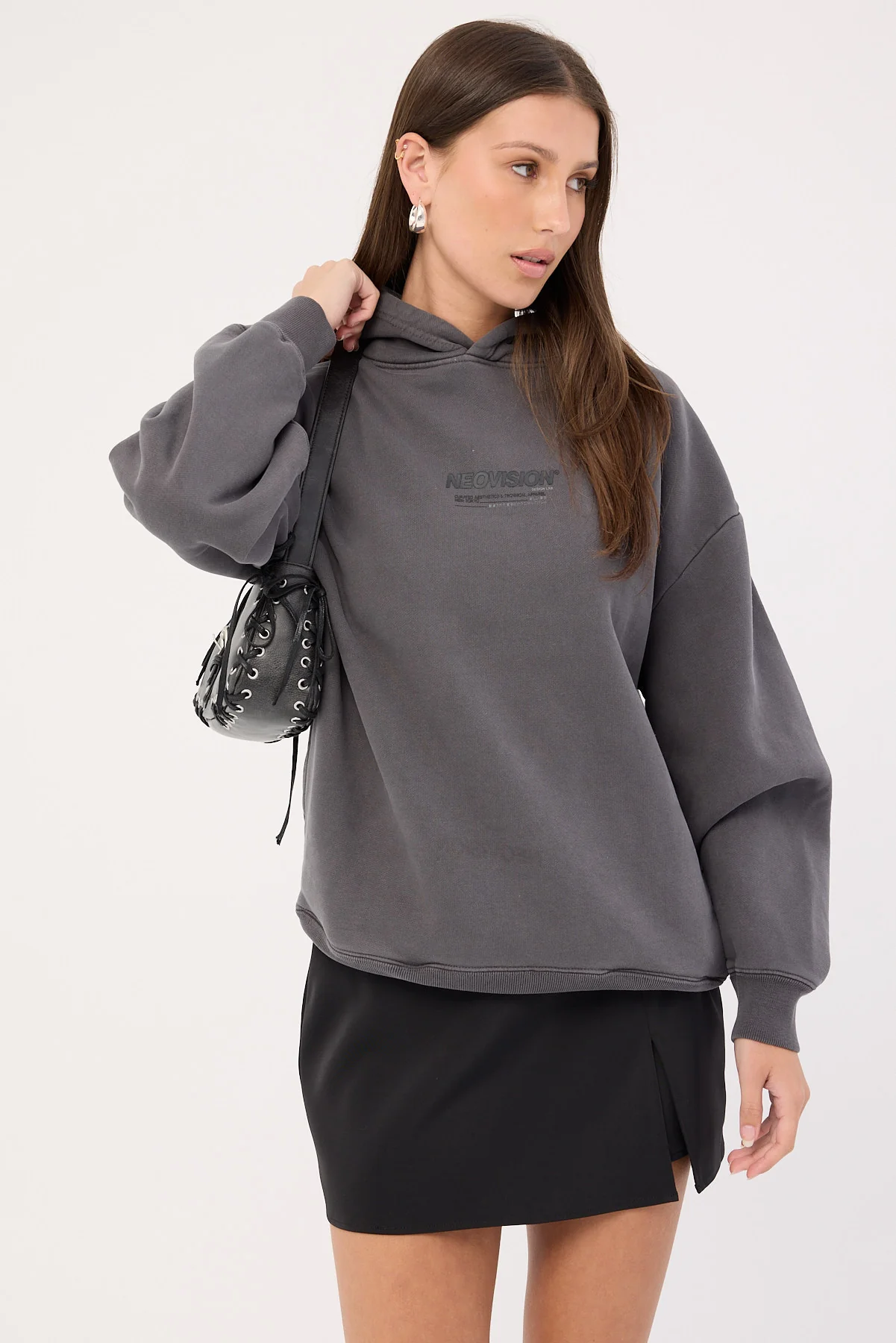 Neovision Nova Street Hoodie Washed Black - Image 9