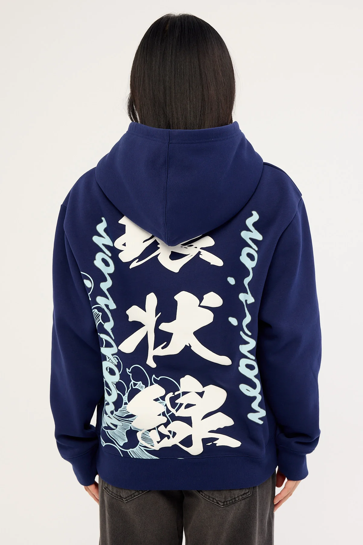 Neovision Osaka Night Relaxed Hoodie Navy - Image 6