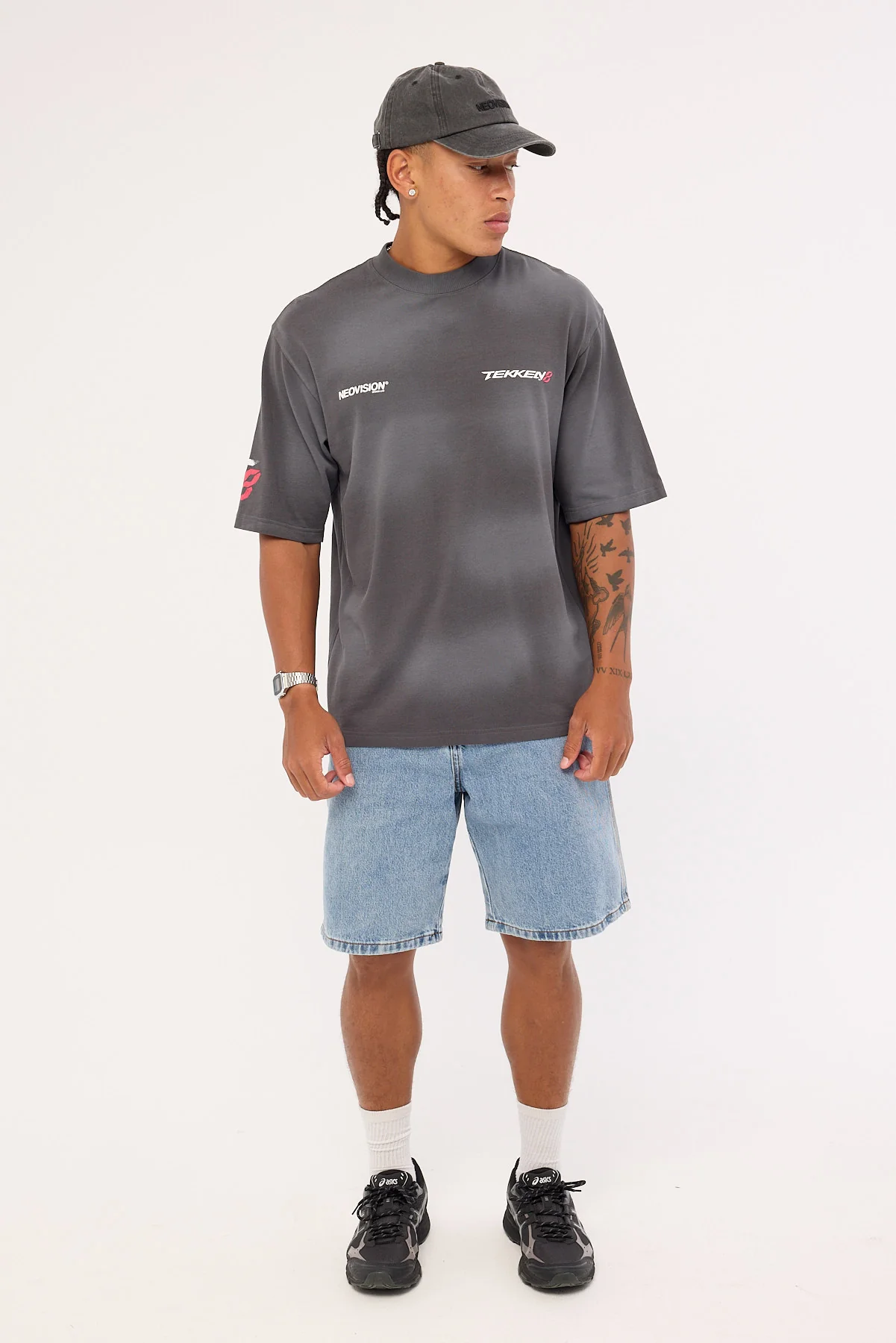 Neovision Poster Street Super Heavy Tee Sunfade Ash Black - Image 4
