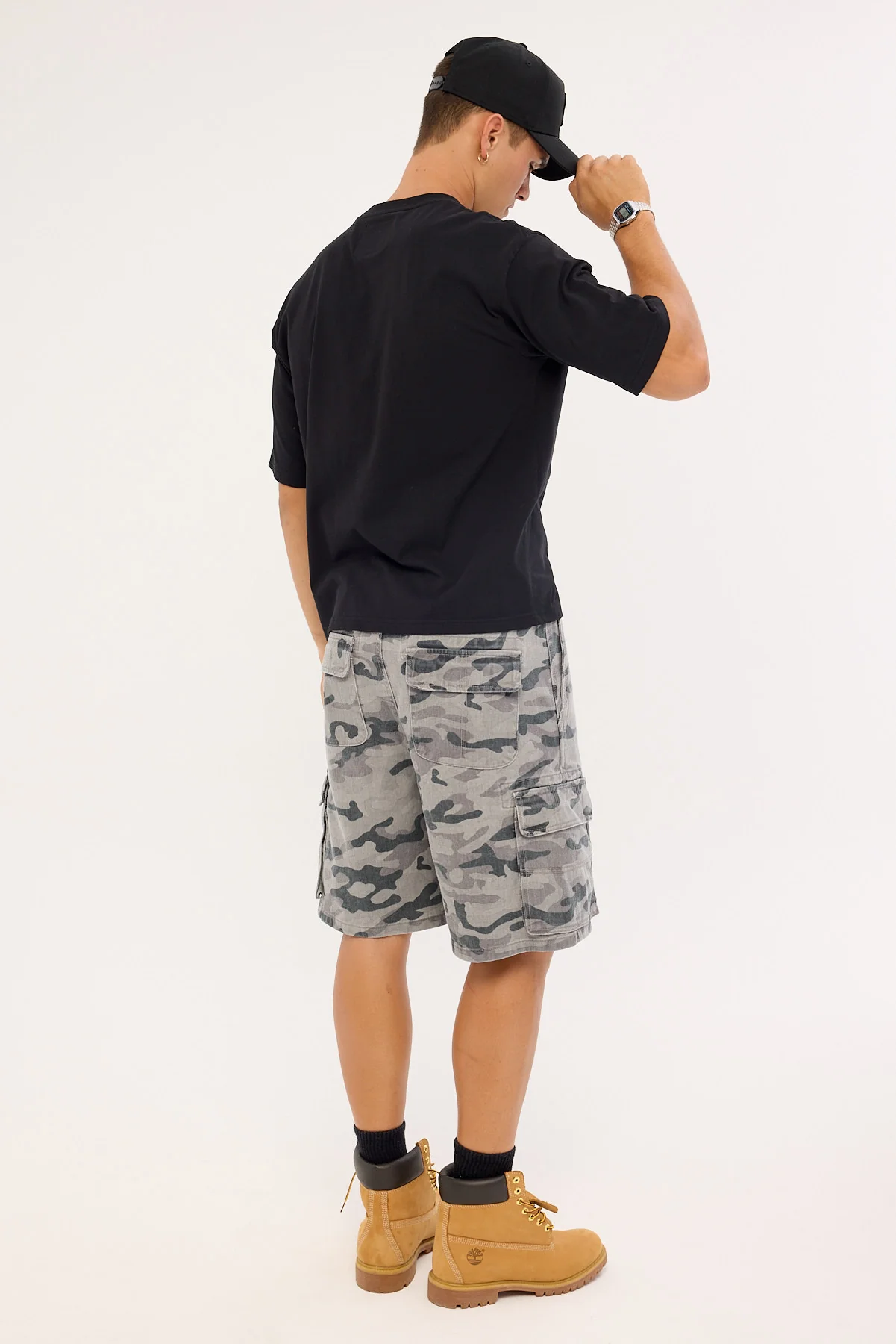 Neovision Rumble Elastic Waist Cargo Short Asphalt Camo - Image 5
